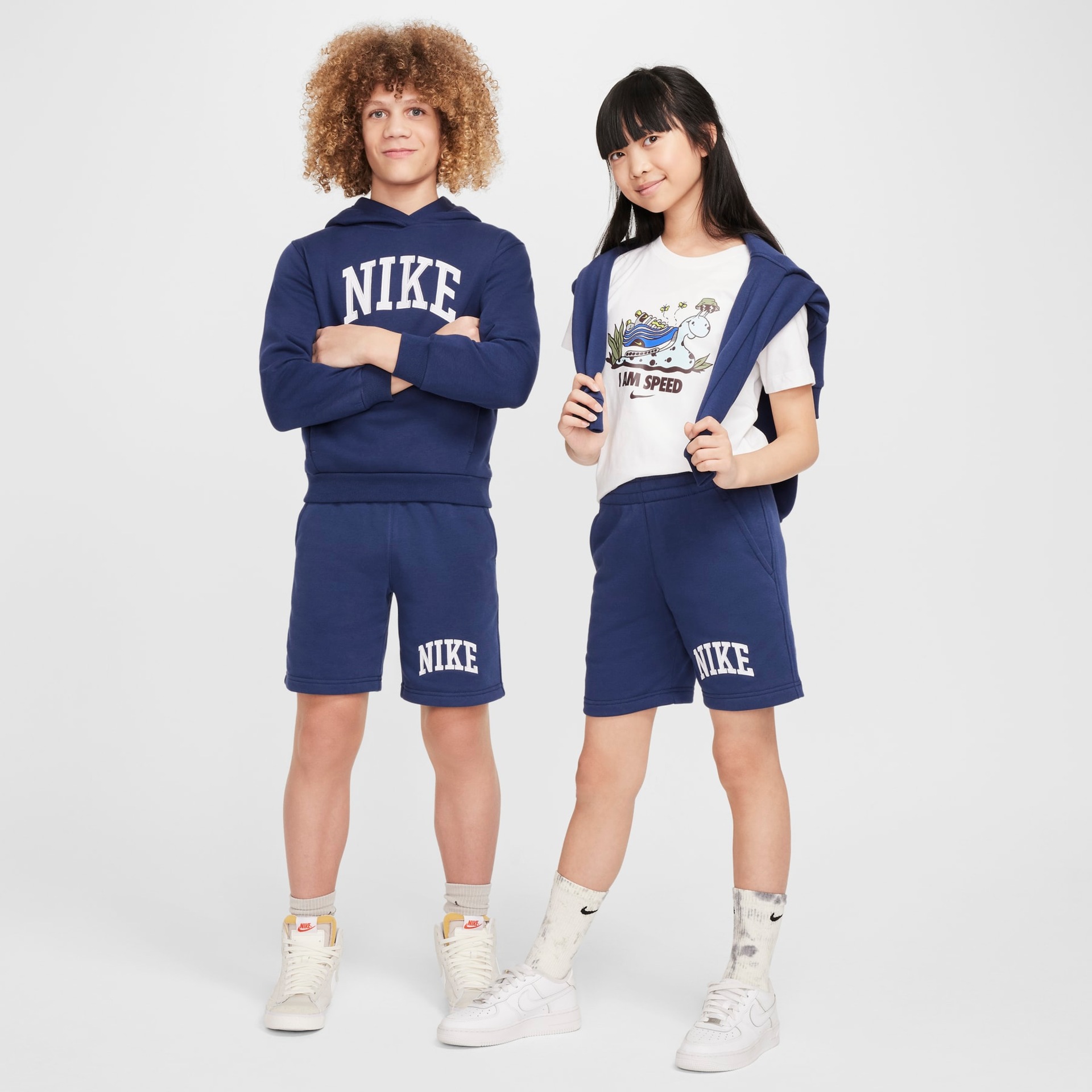 Shorts Nike Sportswear Club Infantil - Foto 8
