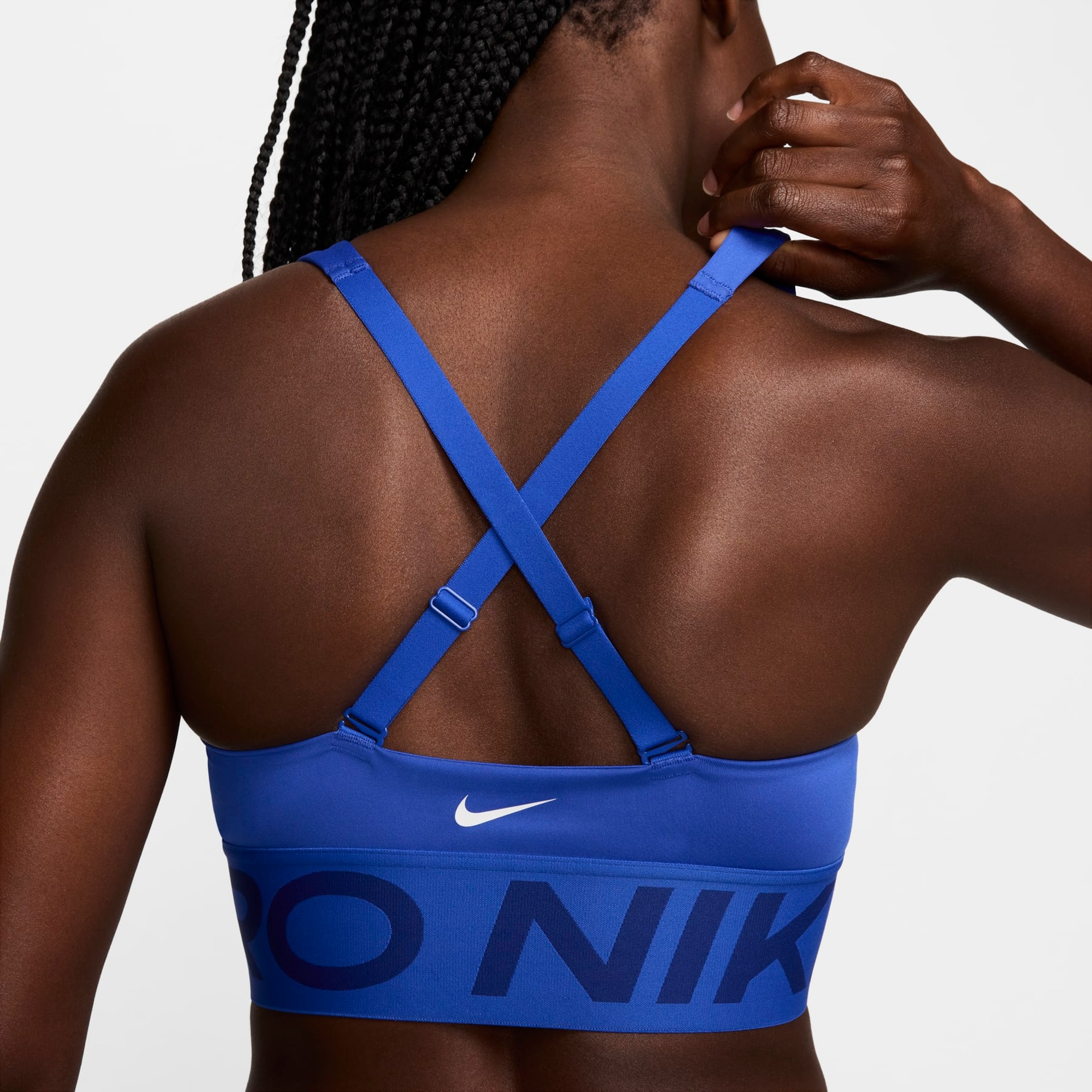 Top Nike Pro Indy Plunge Feminino - Foto 7