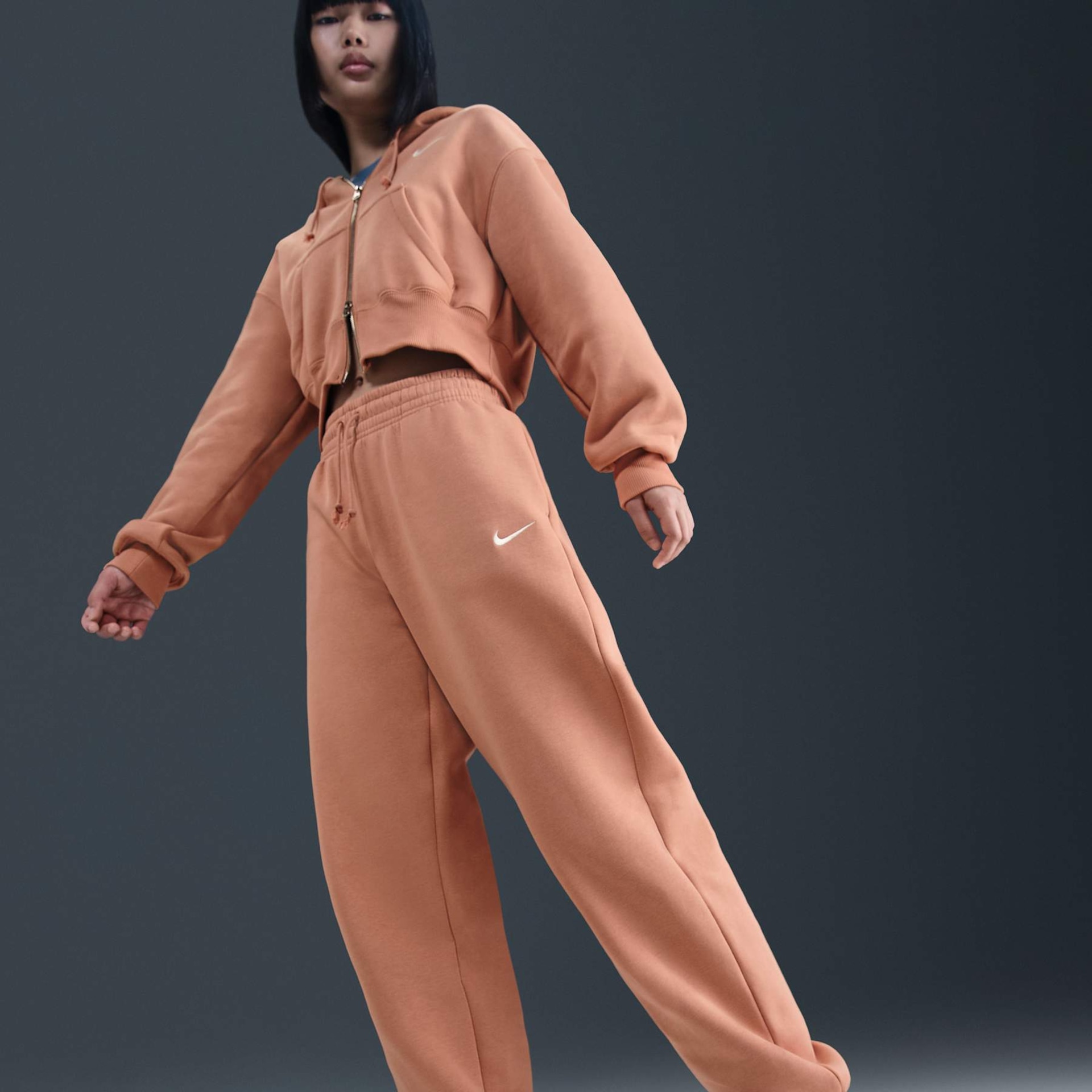 Calça Nike Sportswear Phoenix Fleece Feminina - Foto 5
