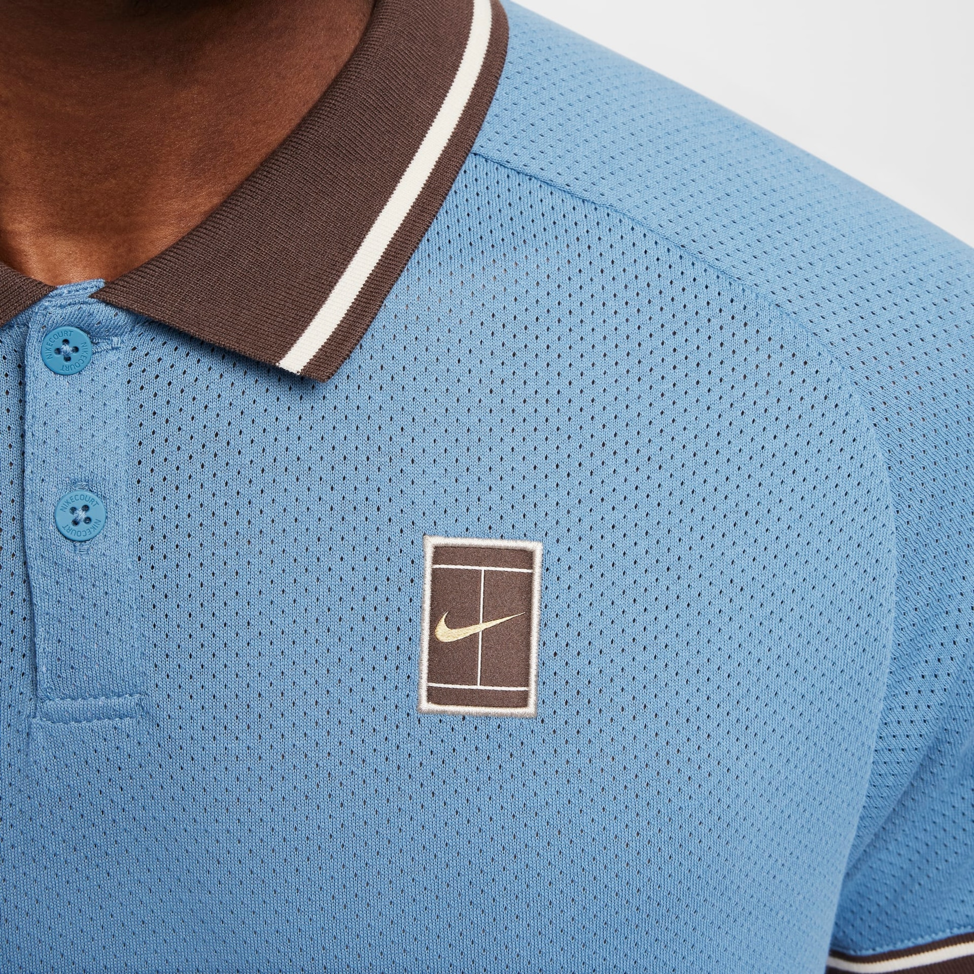 Camisa Polo NikeCourt Heritage Masculina - Foto 4