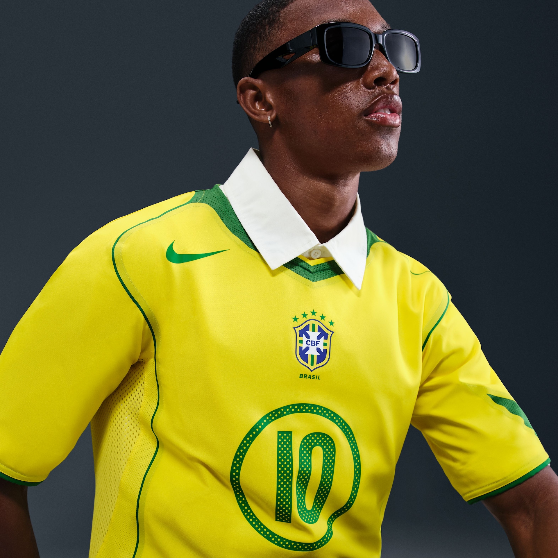 Camisa Brasil Nike Reedição Total 90 Ronaldinho Masculina - Foto 6