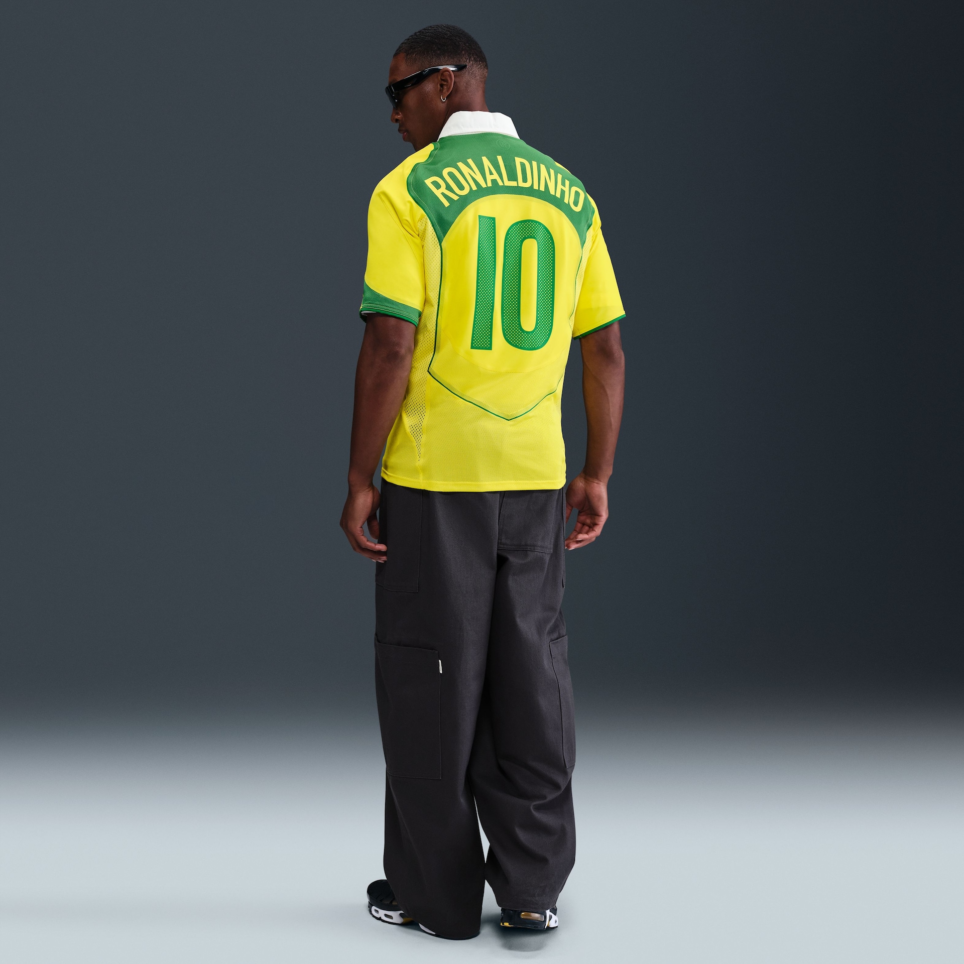 Camisa Brasil Nike Reedição Total 90 Ronaldinho Masculina - Foto 7