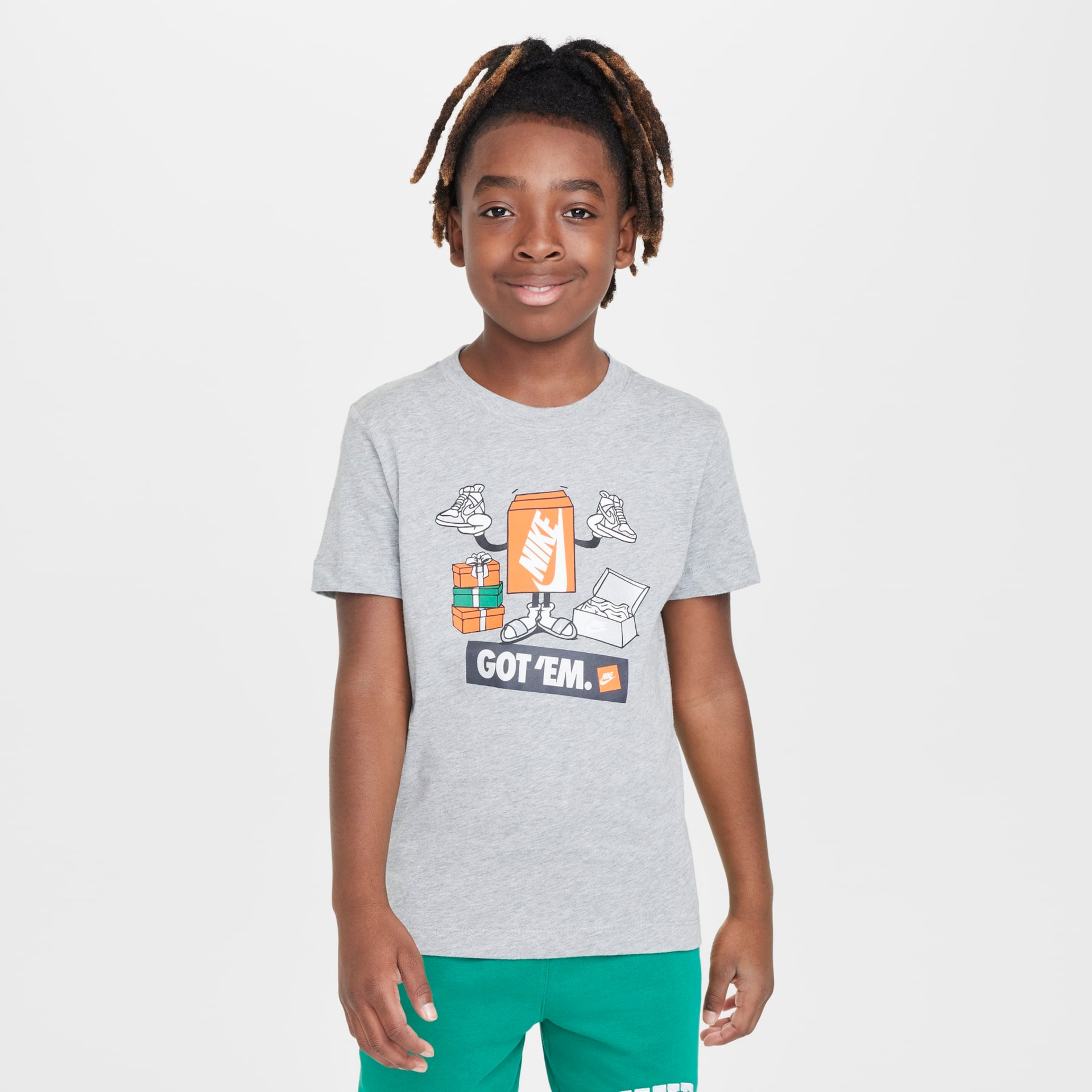 Camiseta Nike Sportswear Boxy Got 'Em Infantil - Foto 1