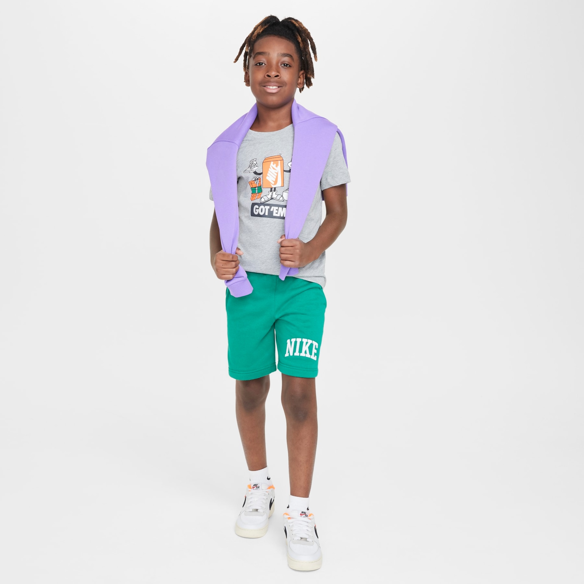 Camiseta Nike Sportswear Boxy Got 'Em Infantil - Foto 4