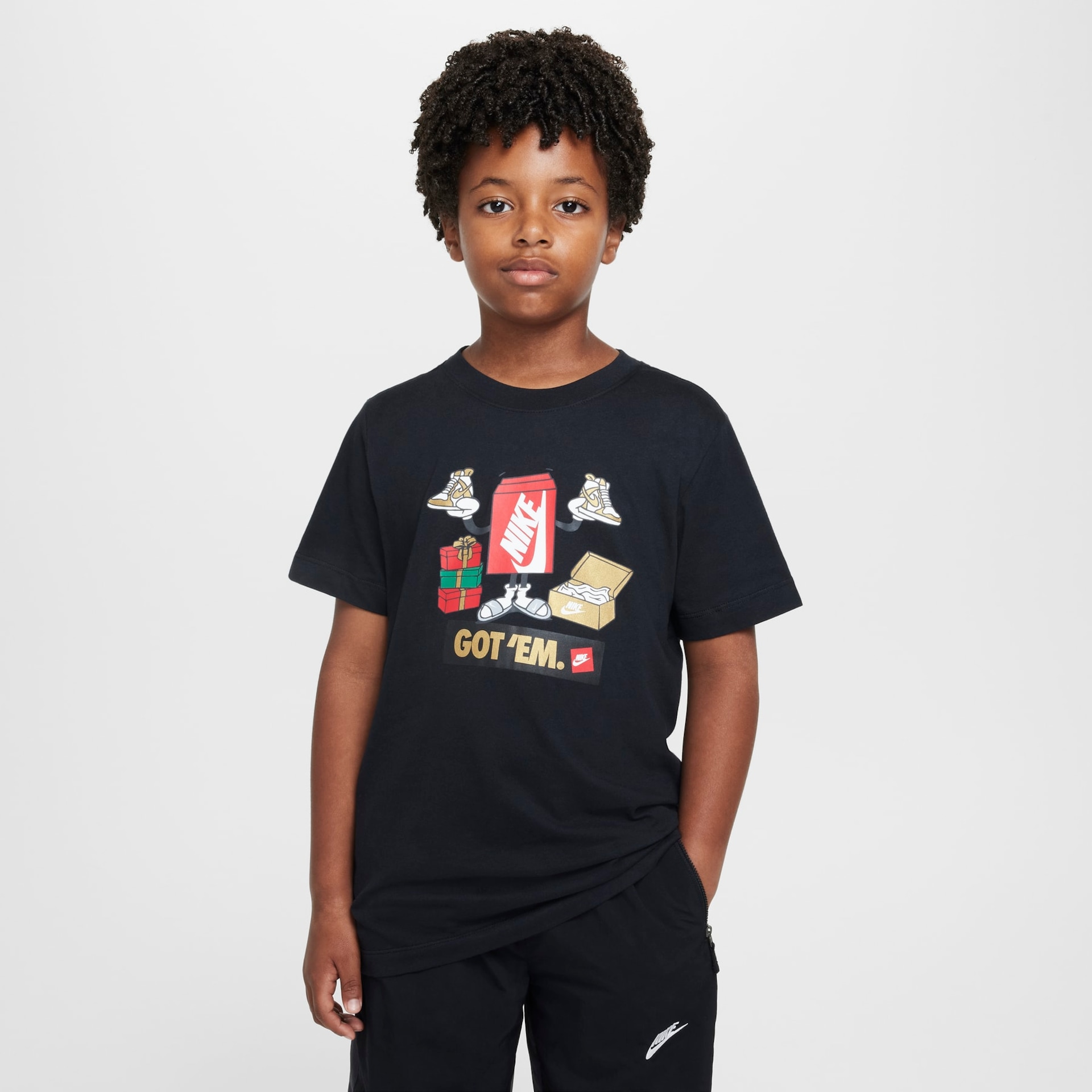 Camiseta Nike Sportswear Boxy Got 'Em Infantil - Foto 1