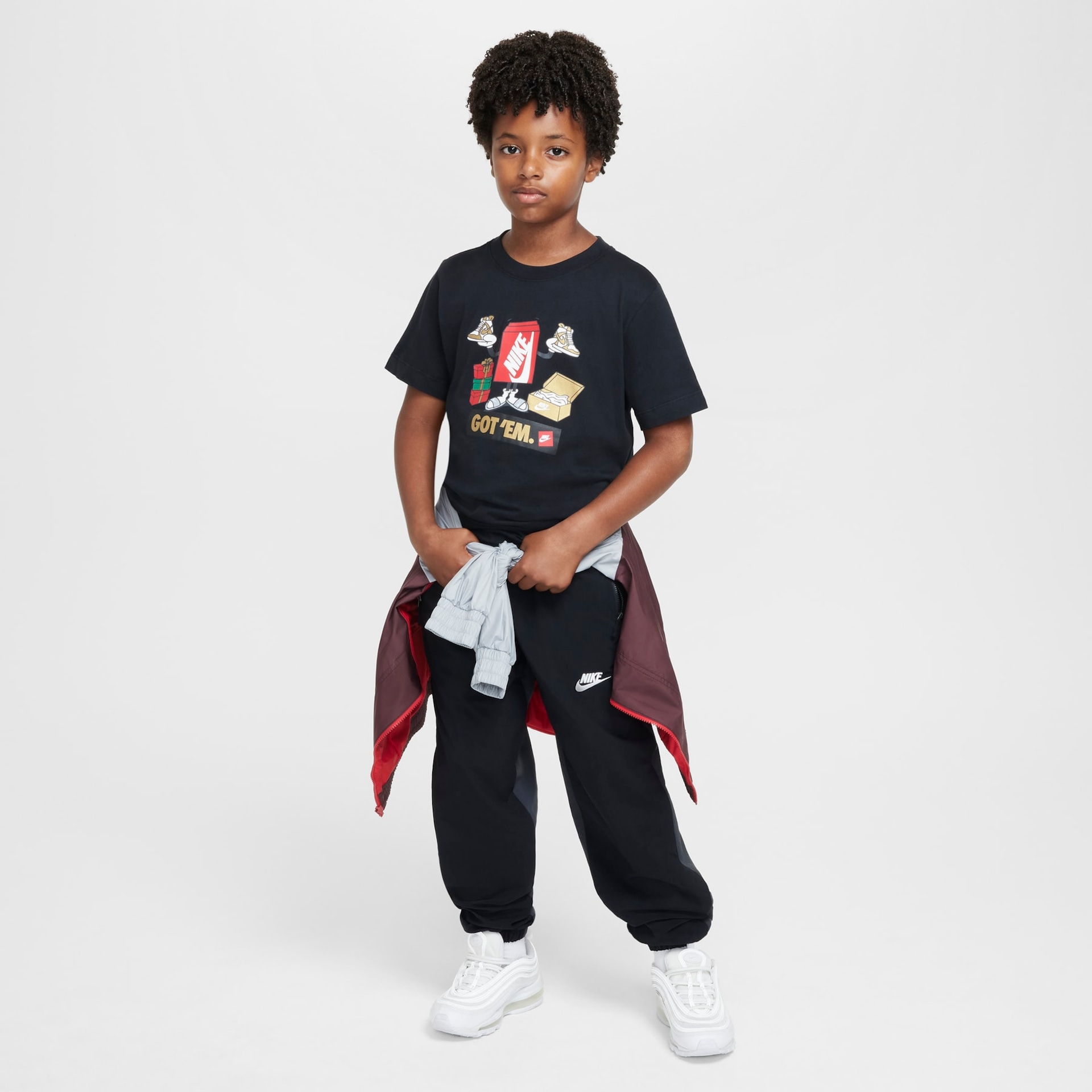 Camiseta Nike Sportswear Boxy Got 'Em Infantil - Foto 4