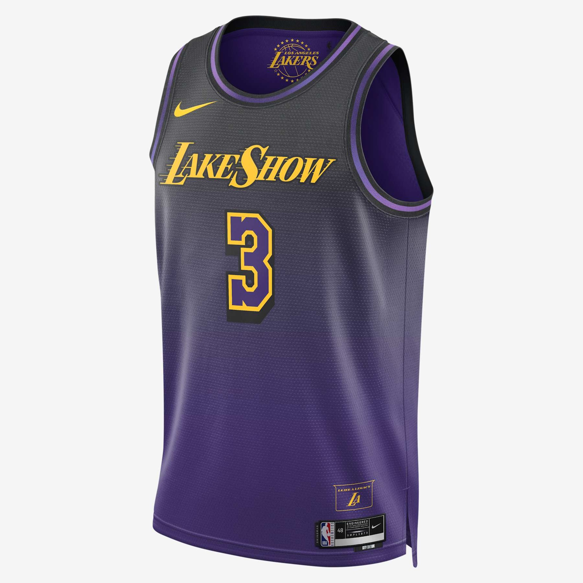 Regata Nike NBA Los Angeles Lakers City Edition 2024/25 Masculina - Foto 1