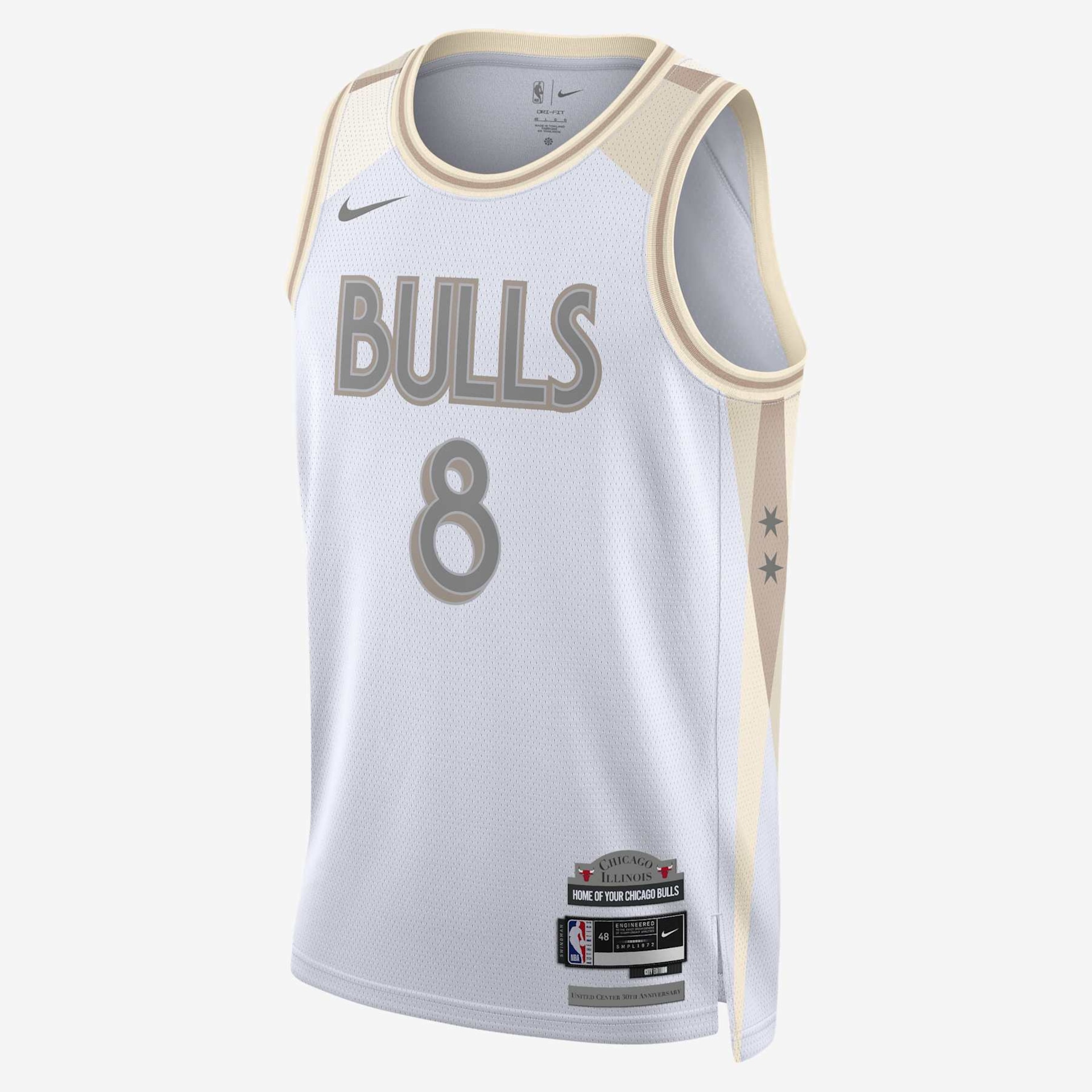 Regata Nike NBA Chicago Bulls City Edition 2024/25 Masculina - Foto 1