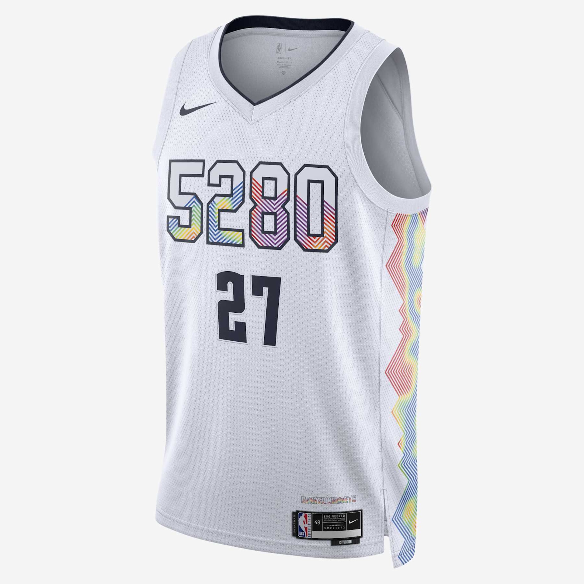Regata Nike NBA Denver City Edition 2024/25 Masculina - Foto 1