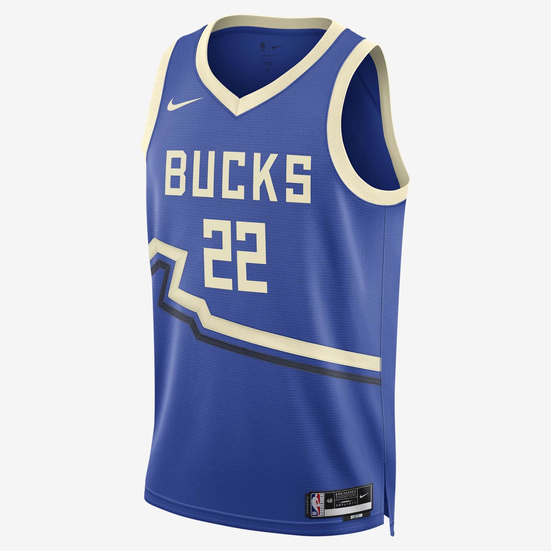 Regata Nike Khris Middleton Milwaukee Bucks City Edition 2024/25 Masculina - Foto 1