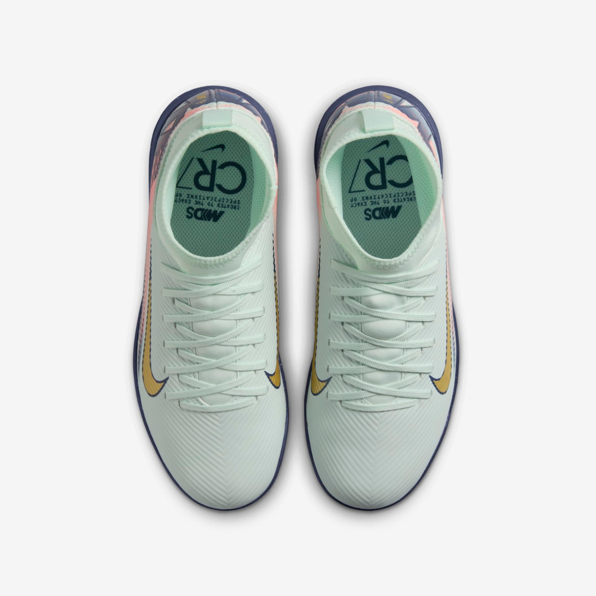 Chuteira Nike Jr Mercurial Superfly 10 Club Infantil Society - Foto 4