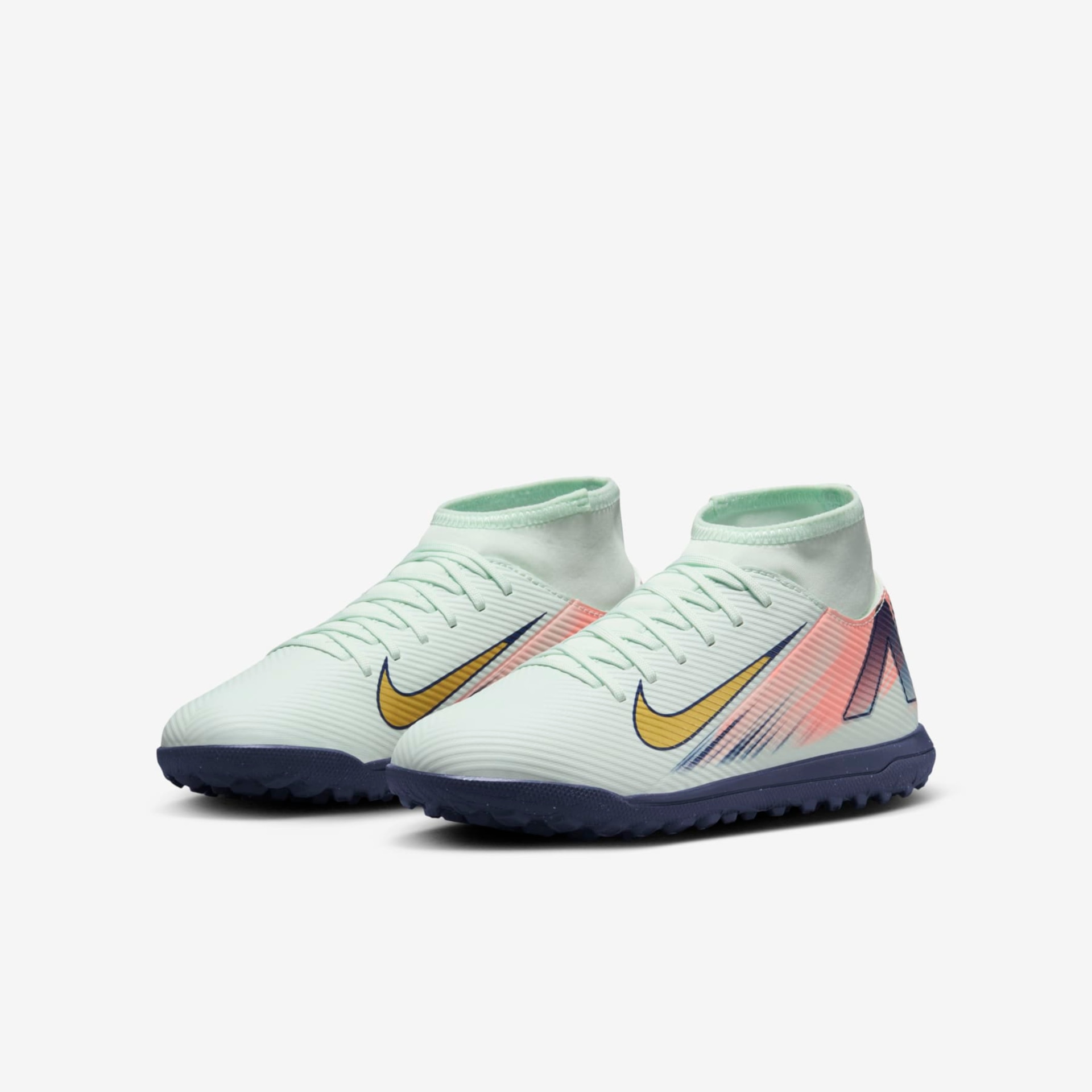 Chuteira Nike Jr Mercurial Superfly 10 Club Infantil Society - Foto 5