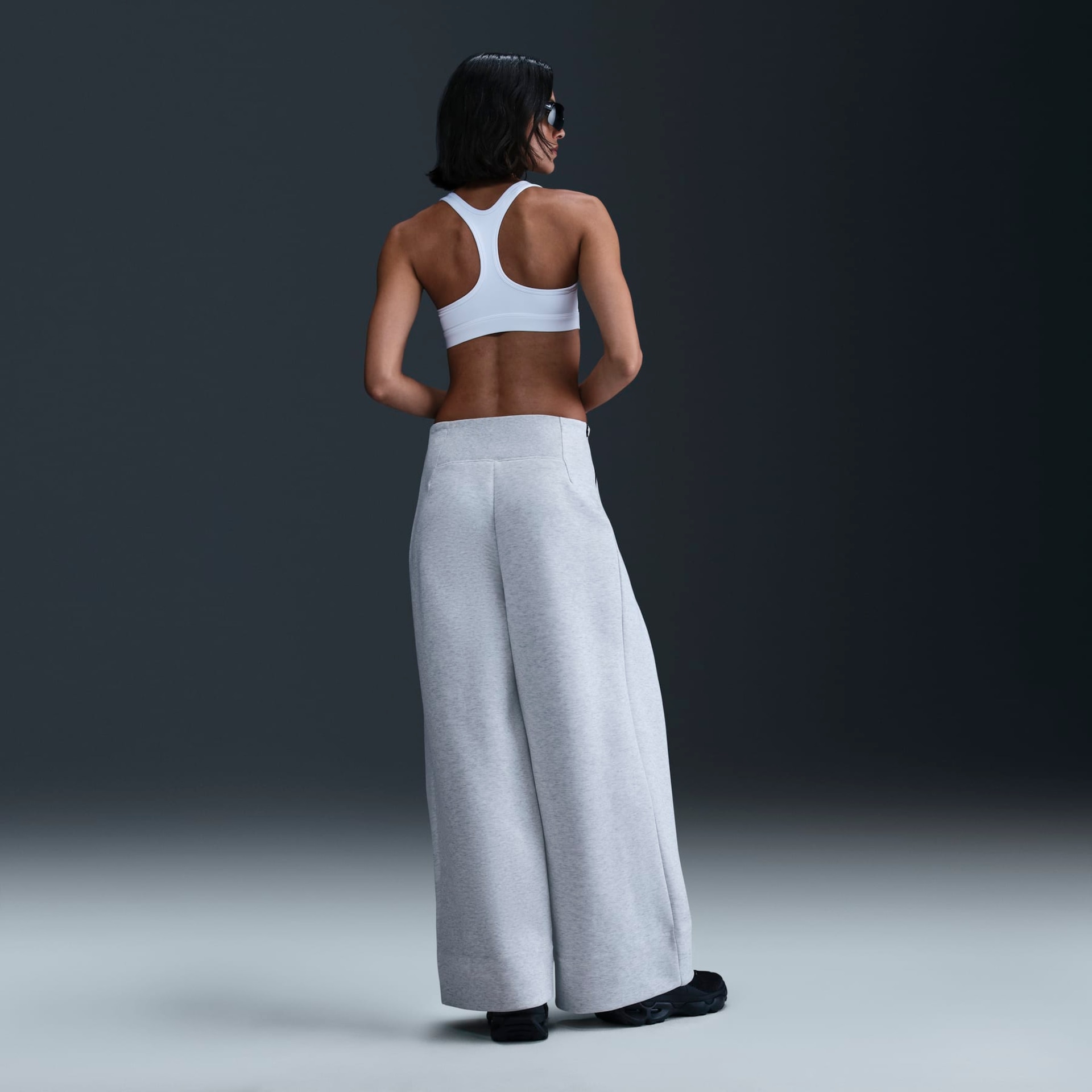 Calça Nike Sportswear Fleece Wide Feminina - Foto 4