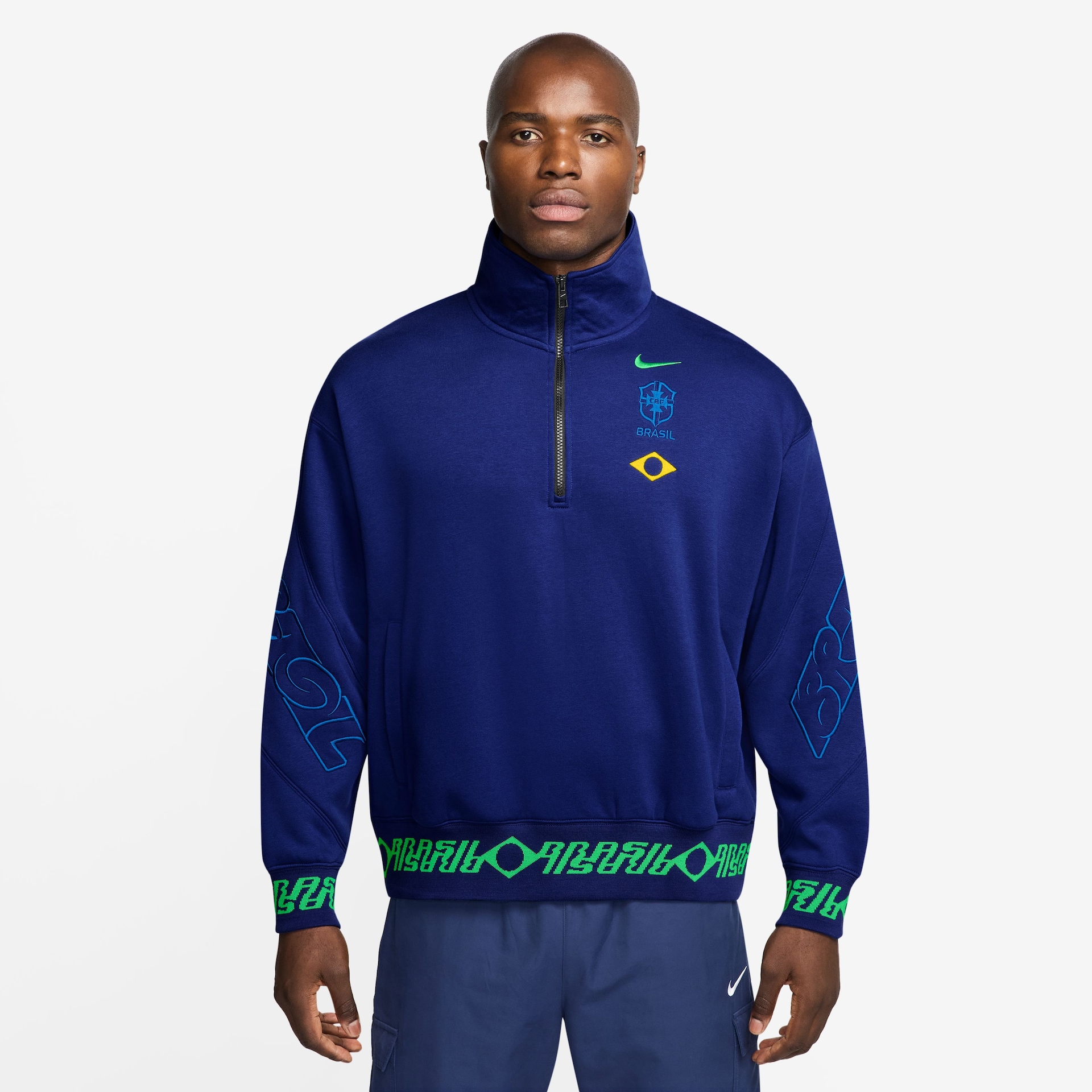 Blusão Nike Sportswear Brasil Fleece Masculino - Foto 1