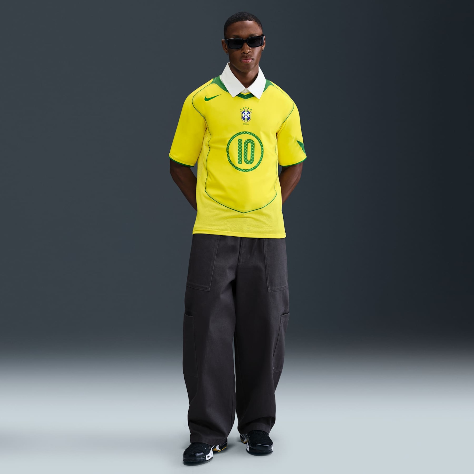 Camisa Brasil Nike Reedição Total 90 Ronaldinho Masculina - Foto 4