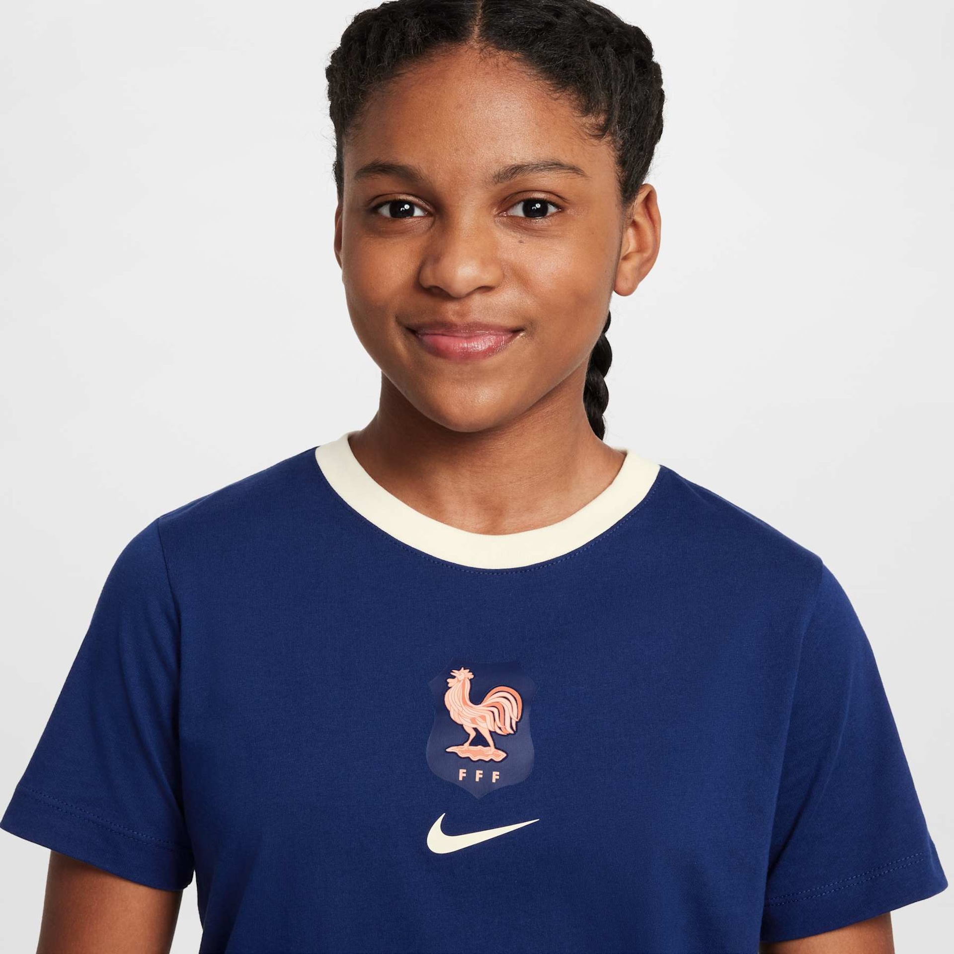 Camiseta Nike França Crest Infantil - Foto 3