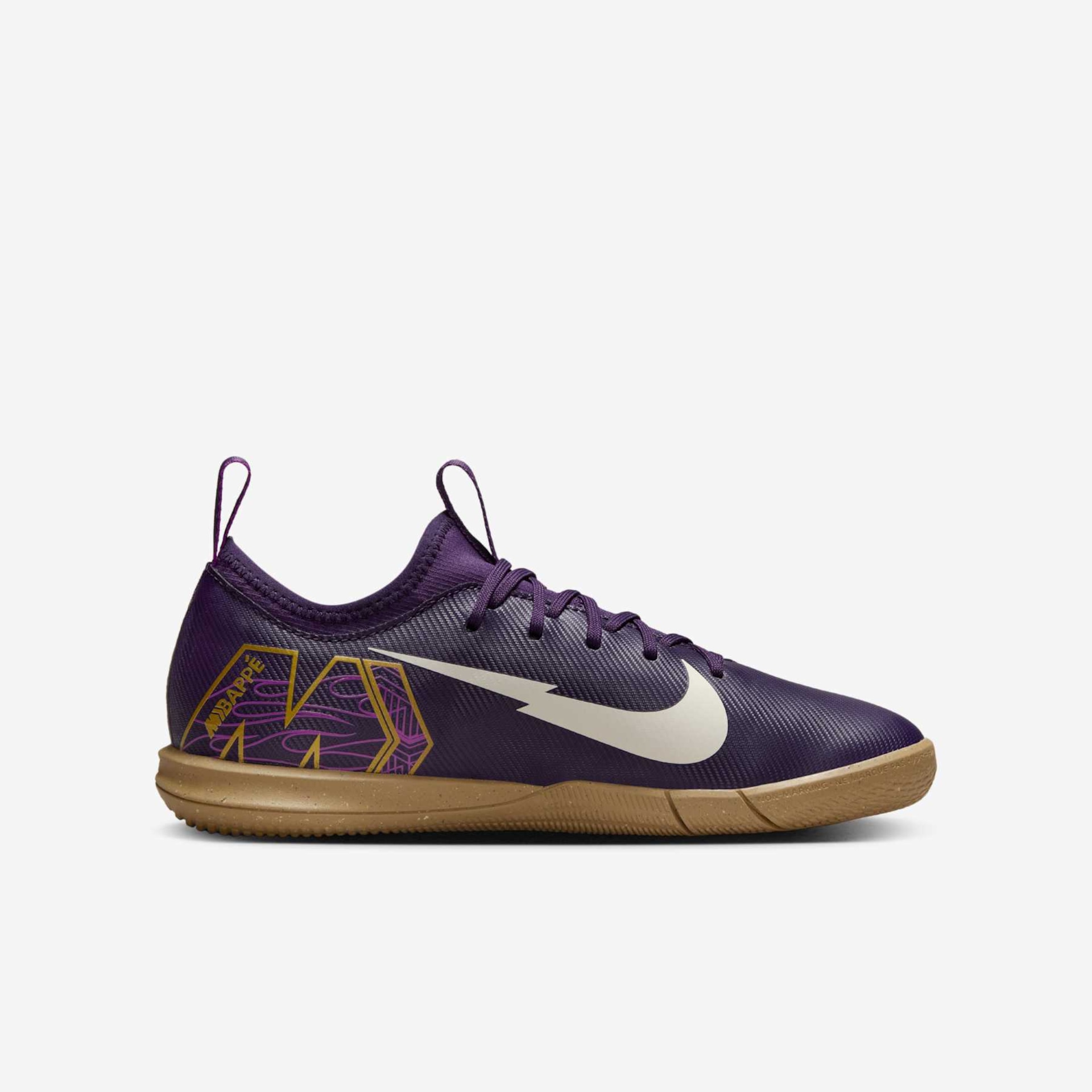 Chuteira Nike Zoom Vapor 16 Academy Kylian Mbappé Infantil Futsal - Foto 3
