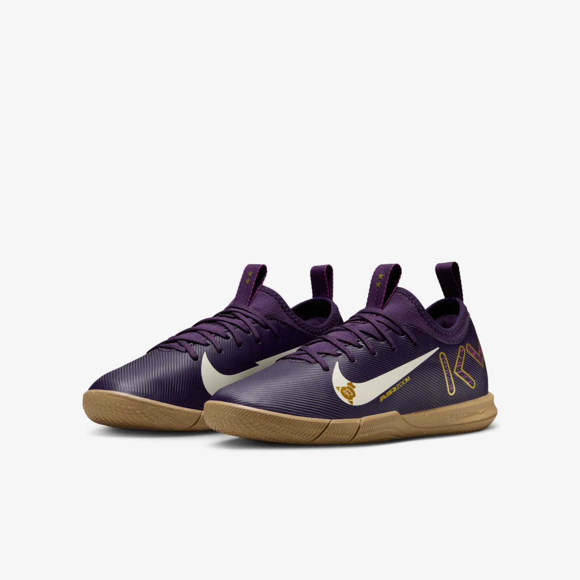Chuteira Nike Zoom Vapor 16 Academy Kylian Mbappé Infantil Futsal - Foto 5