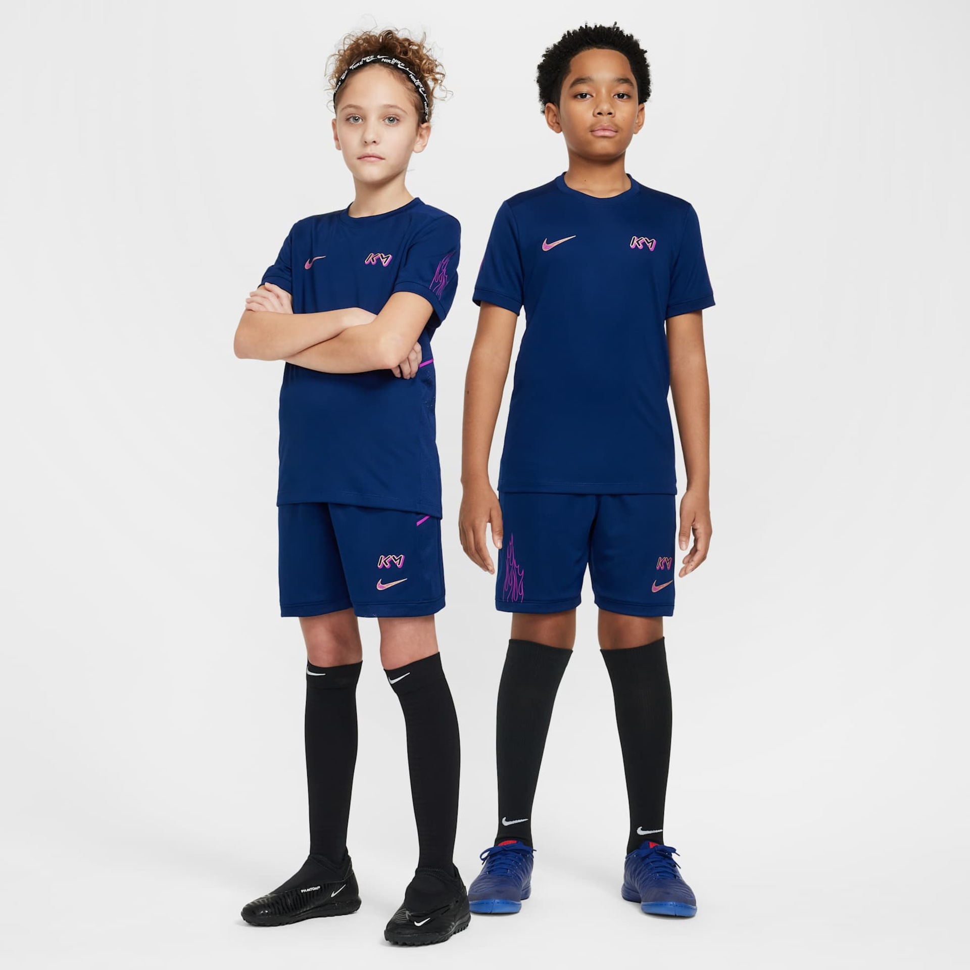 Shorts Nike Dri-FIT Kylian Mbappé Infantil - Foto 8