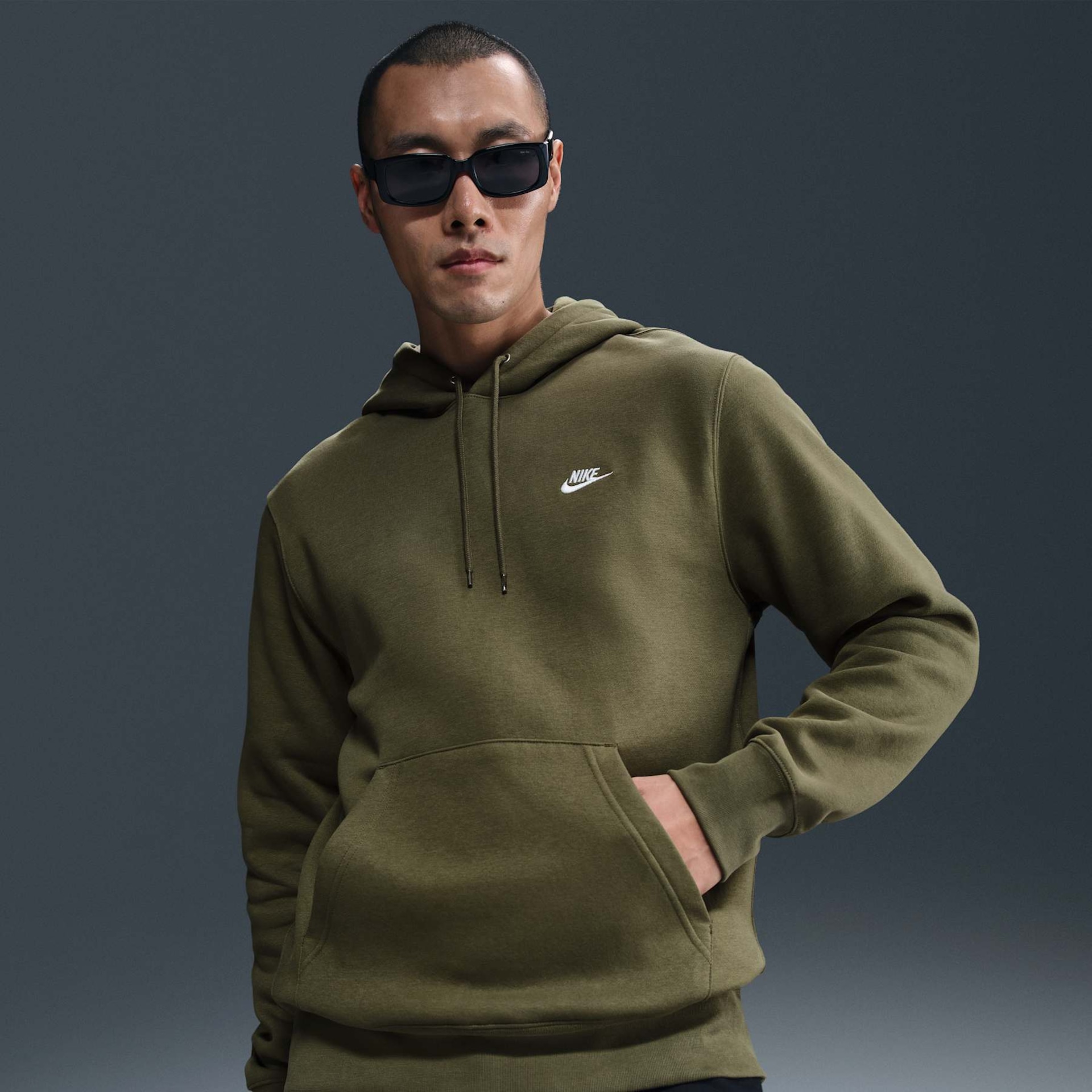 Blusão Nike Club Fleece Masculino - Foto 1