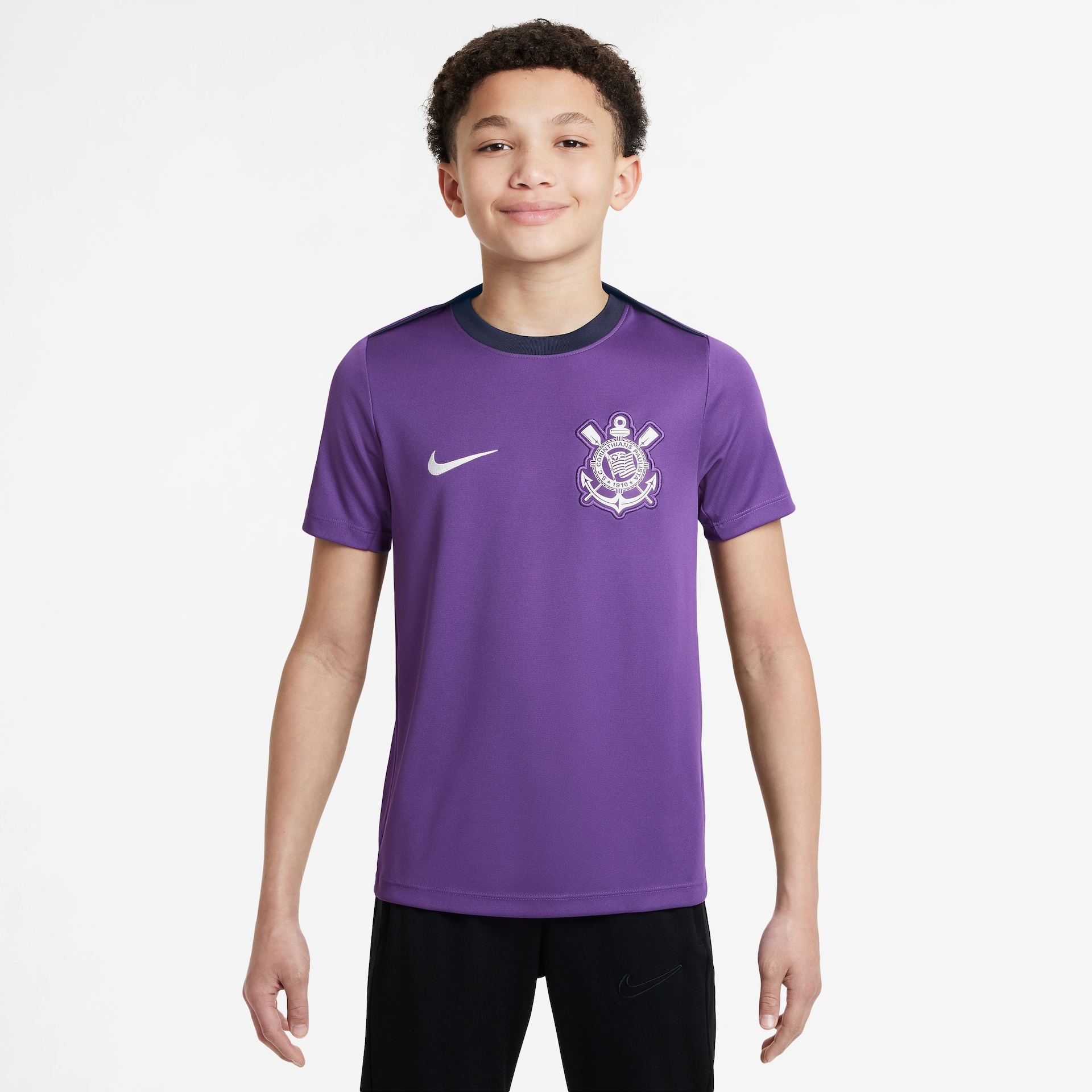 Camisa Nike Corinthians Treino 2025 Infantil - Foto 1
