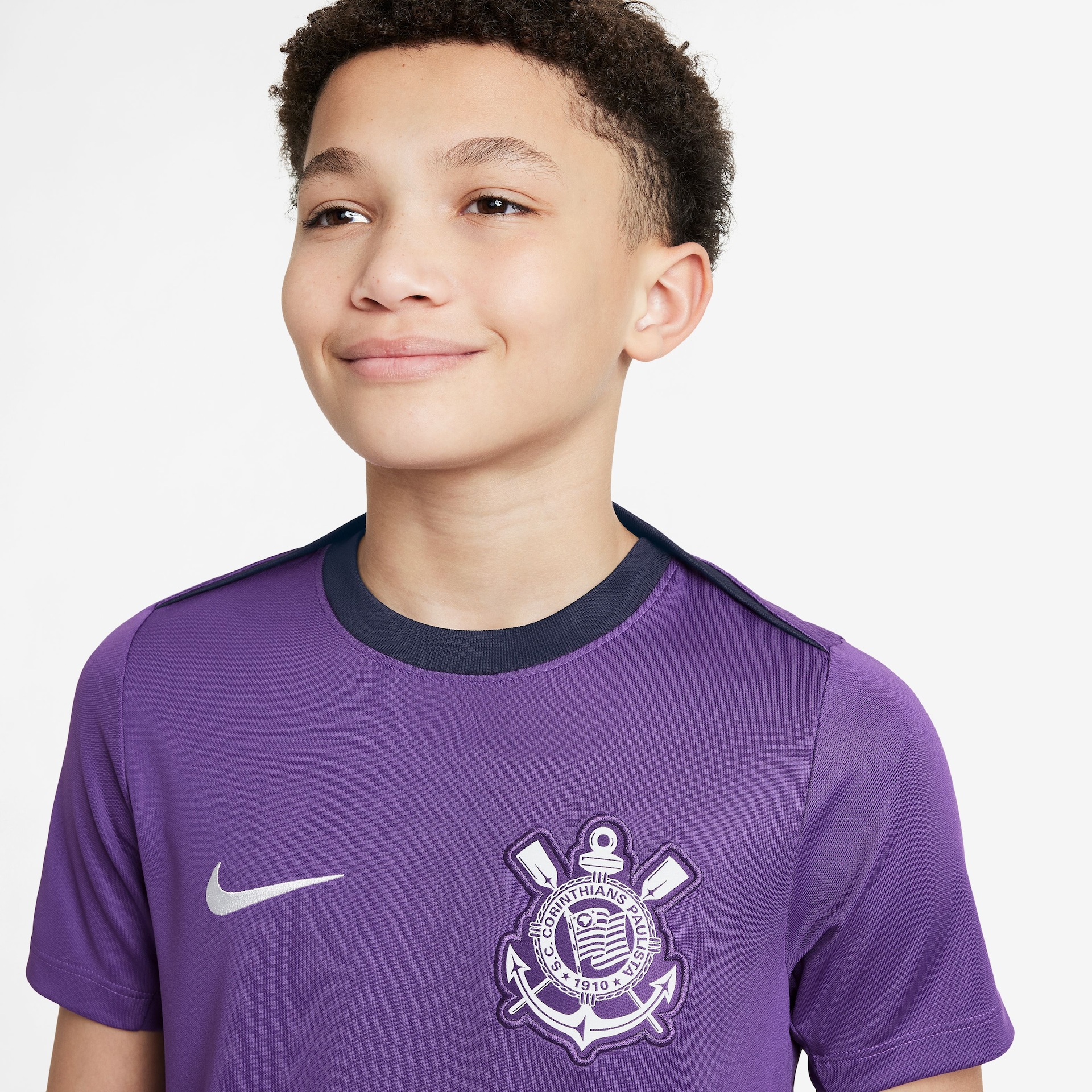 Camisa Nike Corinthians Treino 2025 Infantil - Foto 3