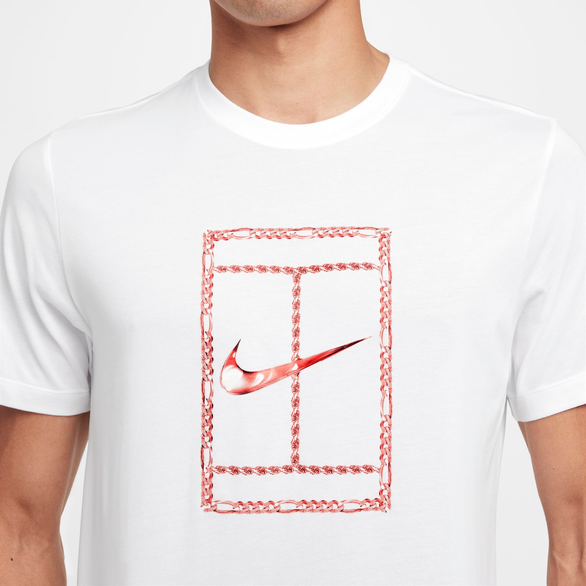 Camiseta NikeCourt Dri-FIT Heritage Masculina - Foto 4