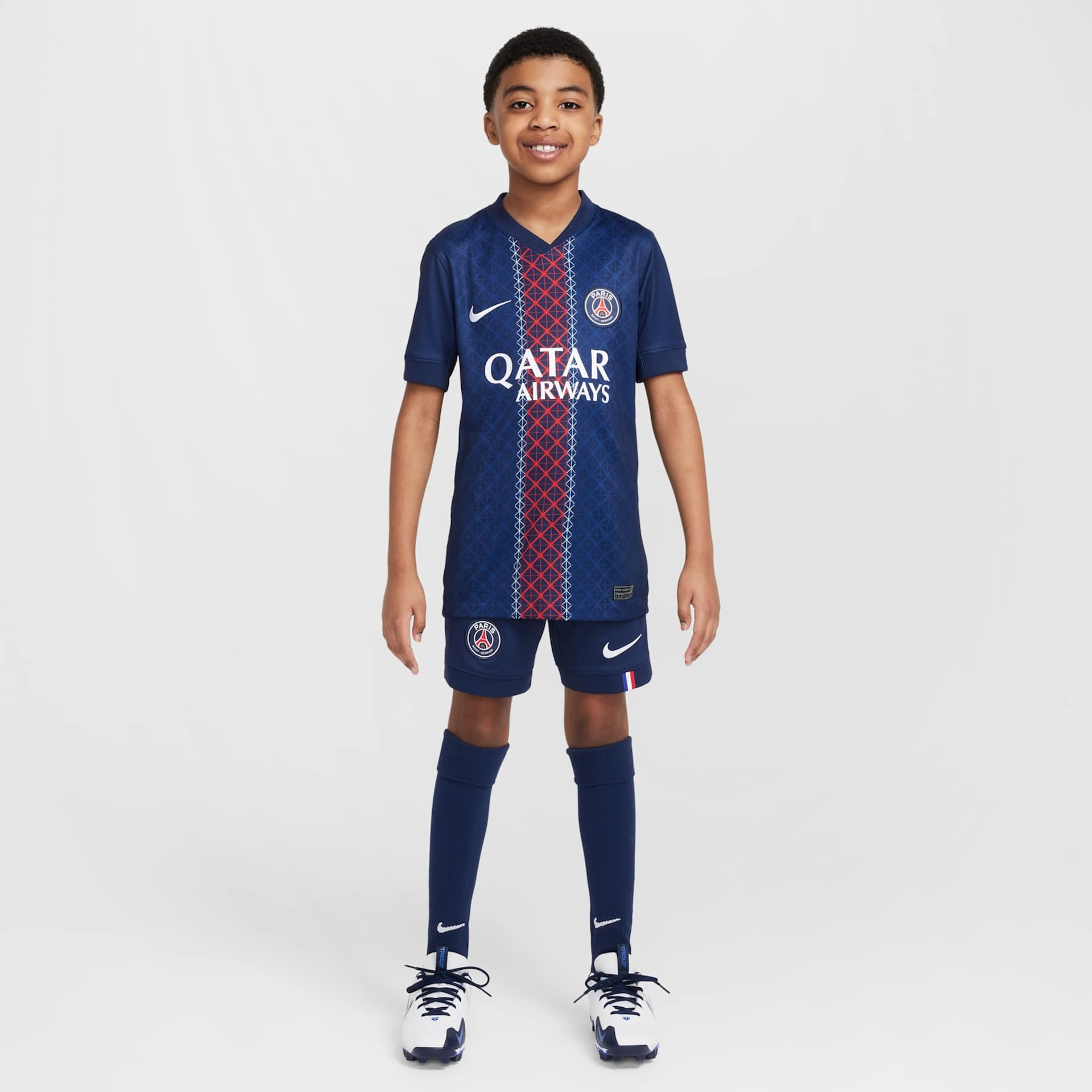 Camisa Nike Paris Saint-Germain I 2025/26 Torcedor Pro Infantil - Foto 9