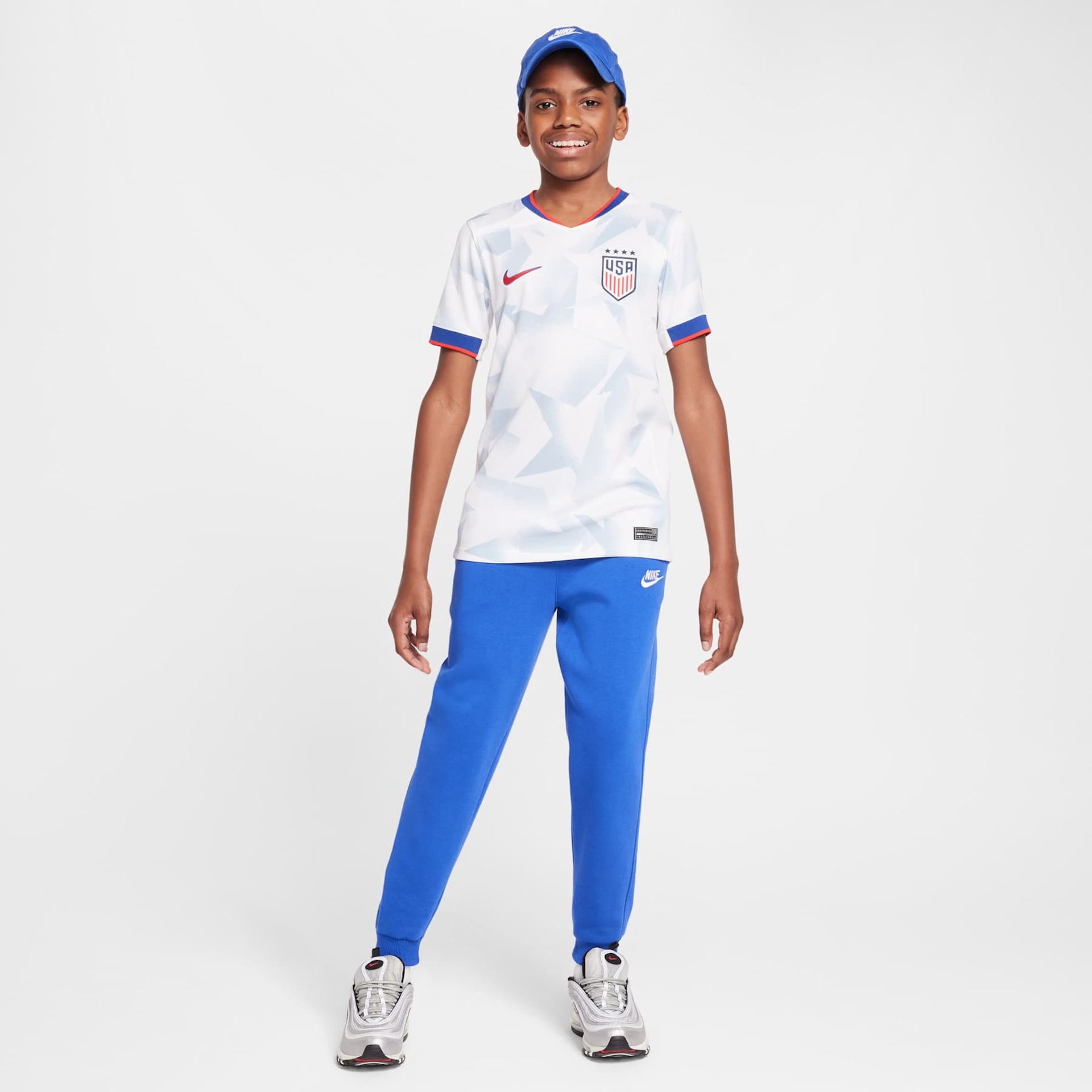Camisa Nike Estados Unidos I 2025/26 Torcedor Pro Infantil - Foto 9