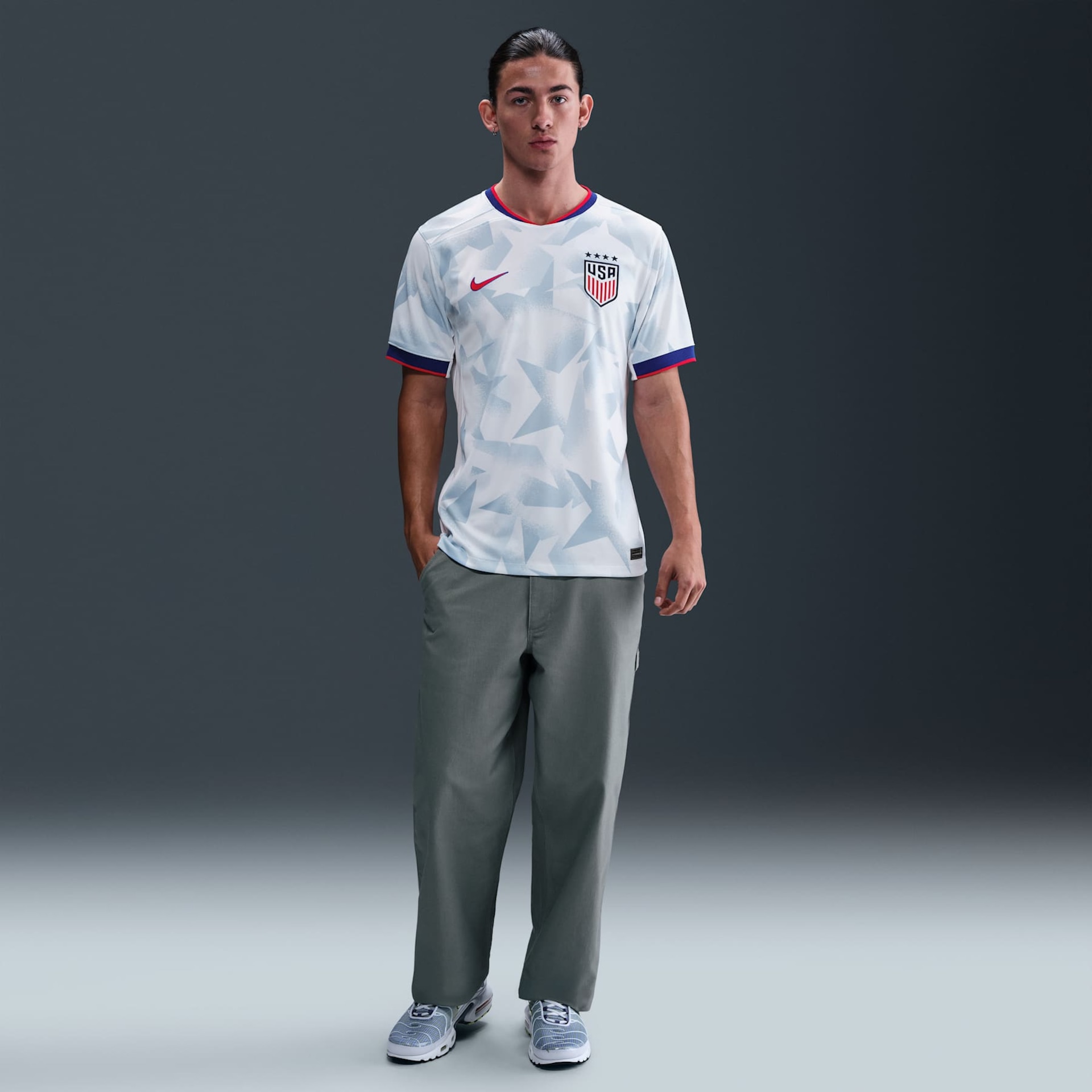 Camisa Nike Estados Unidos I 2025/26 Torcedor Pro Masculina - Foto 4