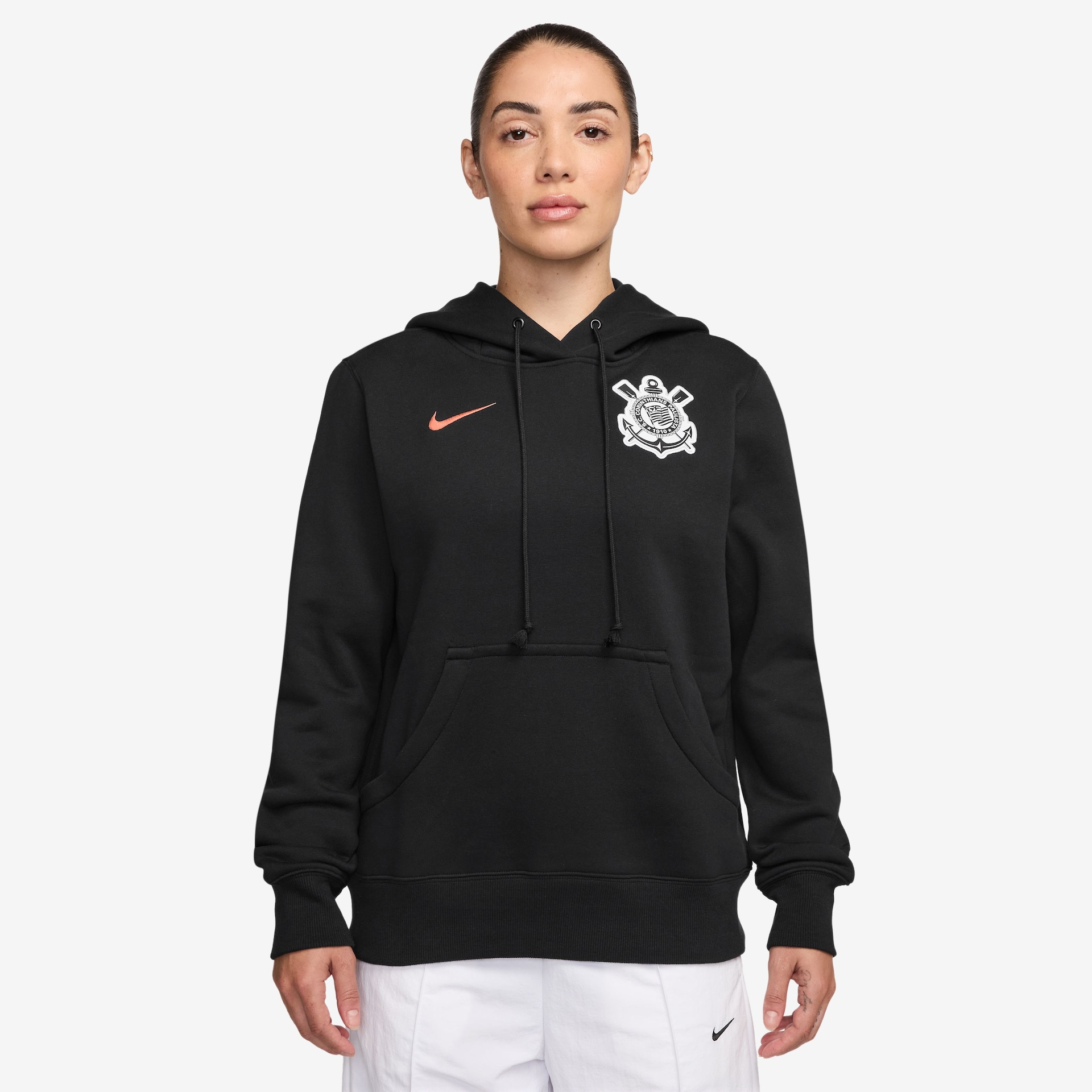 Blusão Nike Sportswear Corinthians Fleece Feminino - Foto 1