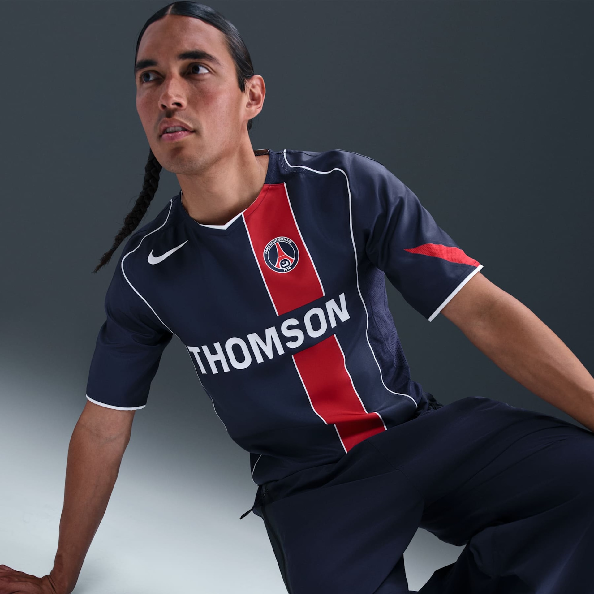 Camiseta Paris Saint-Germain Nike Reedição Total 90 Masculina - Foto 3