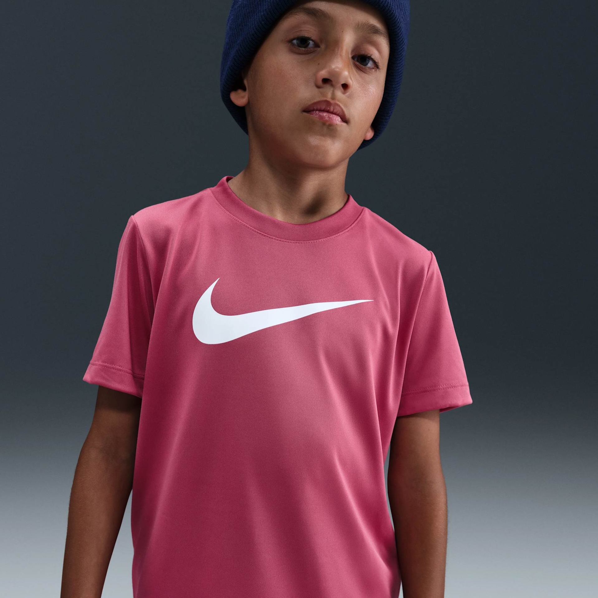 Camiseta Nike Dri-FIT Legend Swoosh Infantil - Foto 1