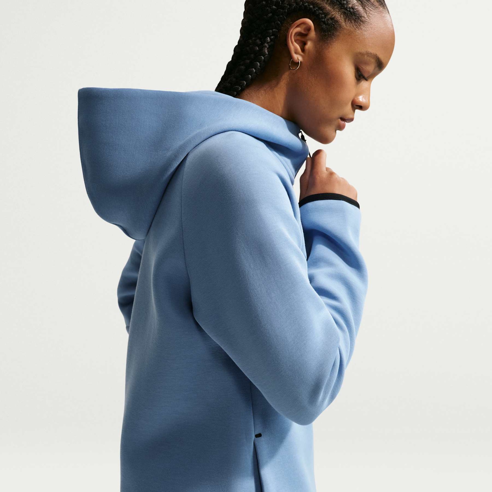 Jaqueta Nike Sportswear Fleece Windrunner Feminina - Foto 2