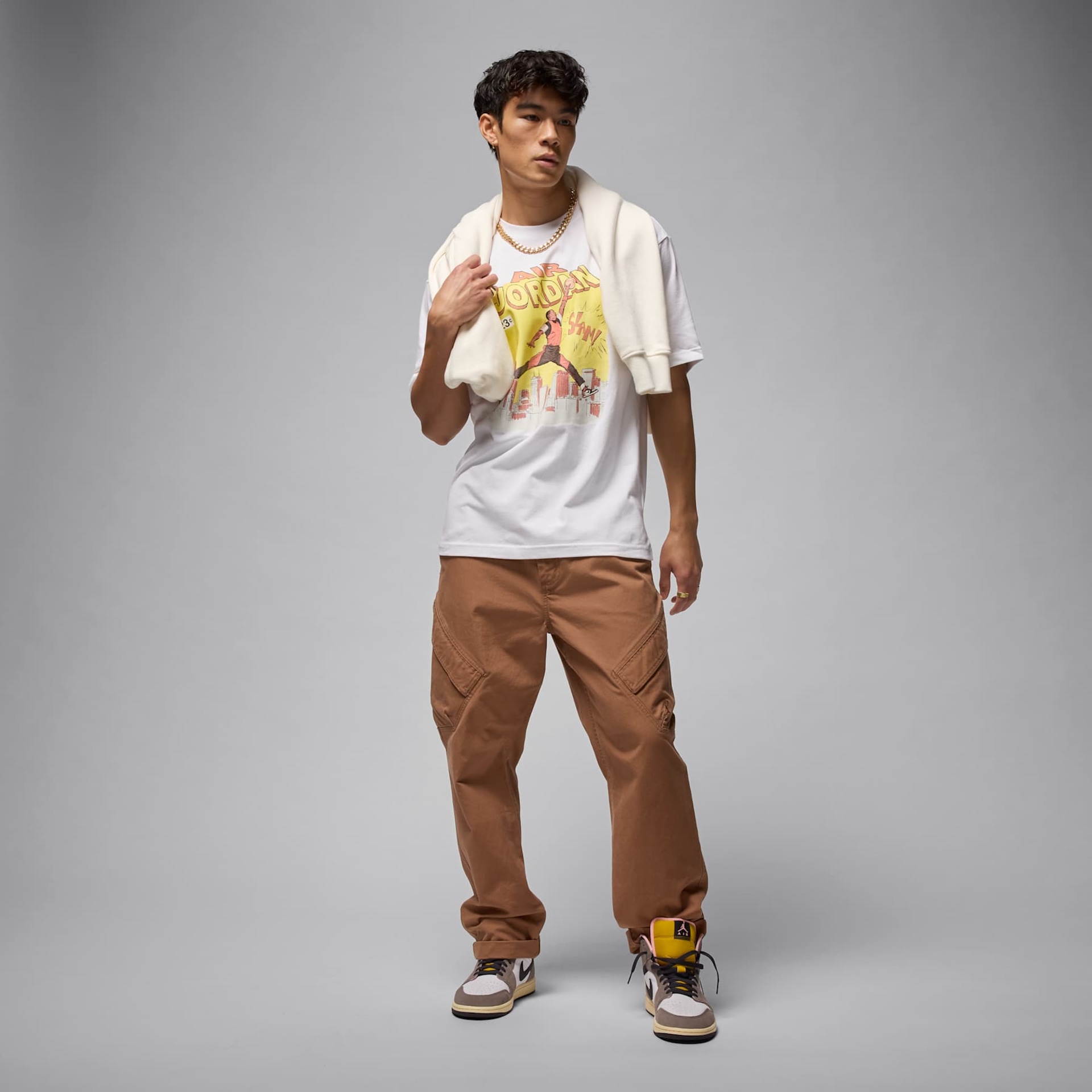 Camiseta Jordan Crew Masculina - Foto 5