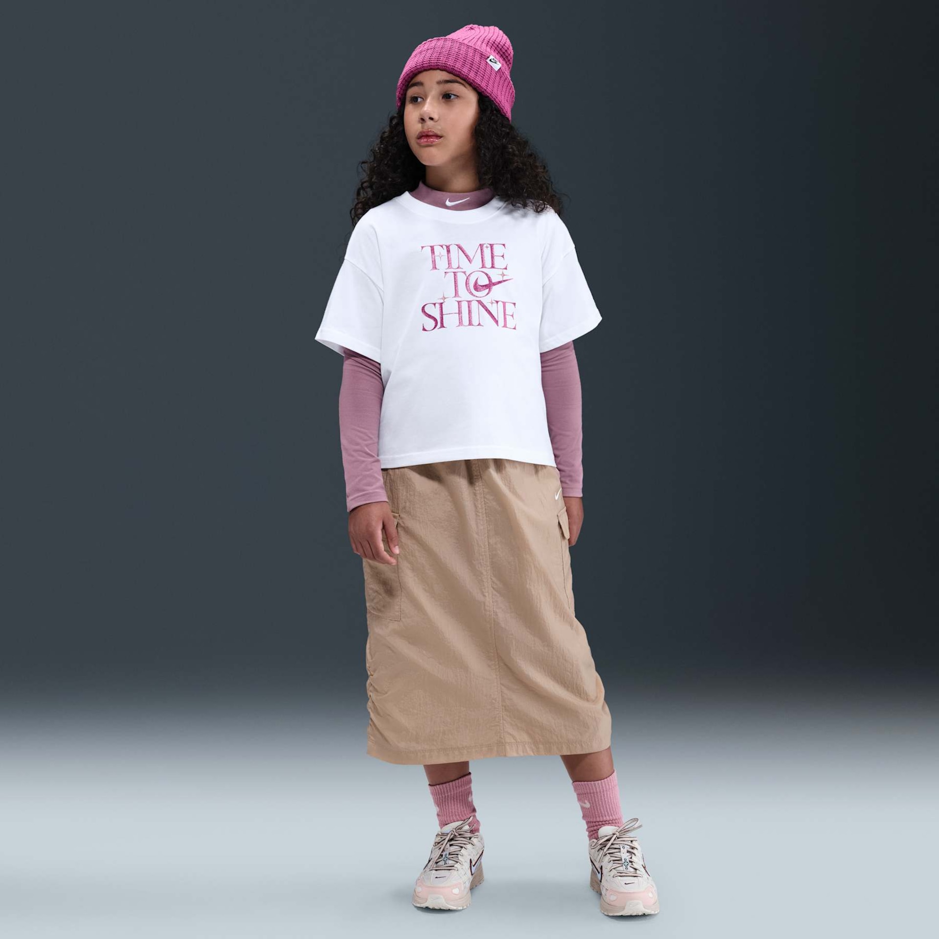 Camiseta Nike Sportswear Shine Infantil - Foto 4