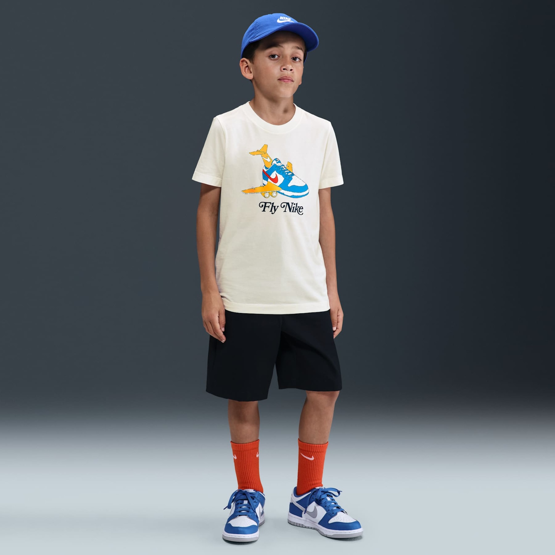 Camiseta Nike Sportswear Fly Dunk Infantil - Foto 4