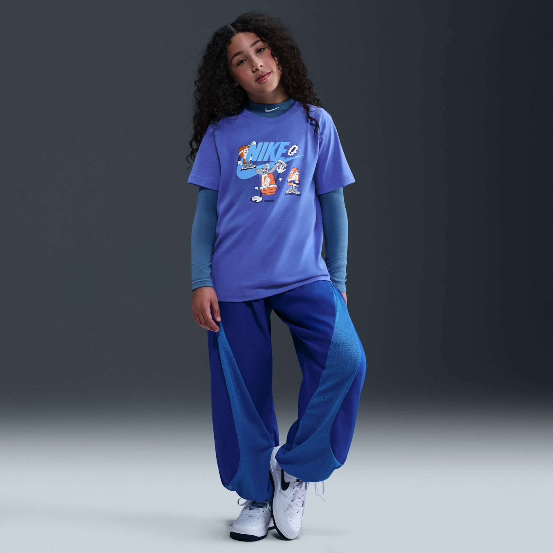 Camiseta Nike Sportswear Boxy Break Dance Infantil - Foto 4