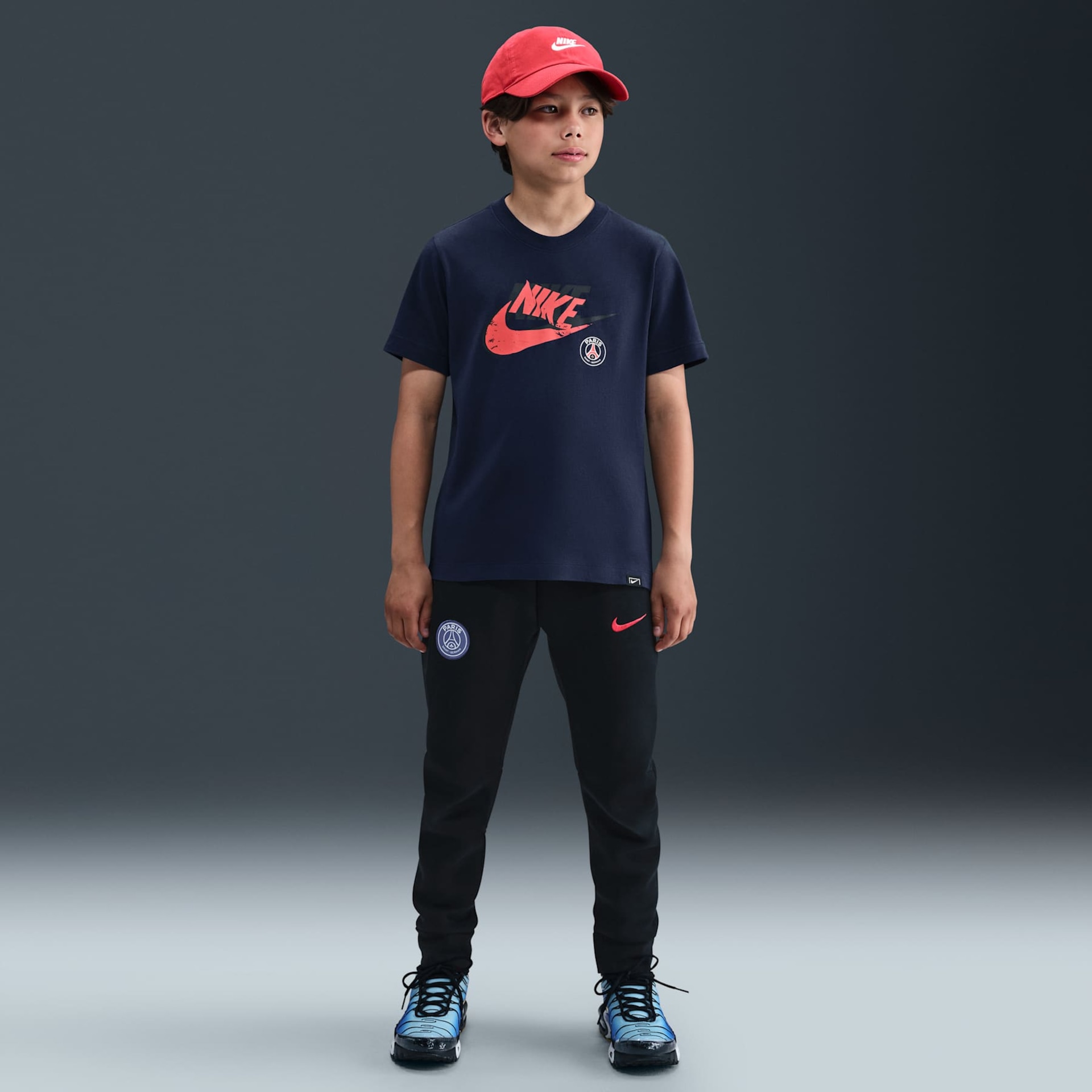 Camiseta Paris Saint-Germain Nike Futura Infantil - Foto 4