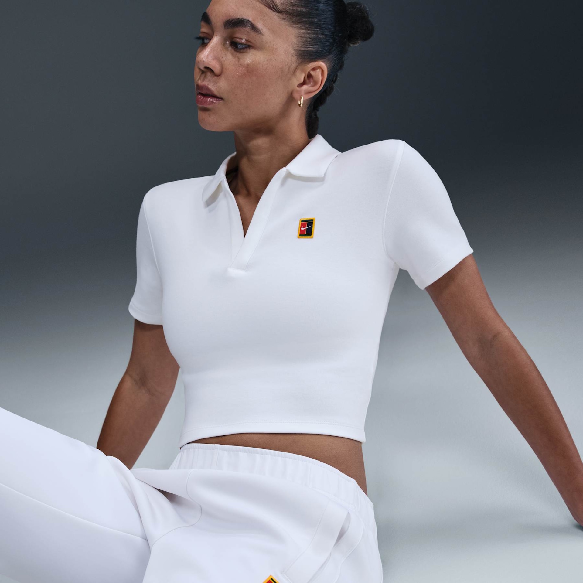 Camisa Polo Nike Court Heritage Cropped Feminina - Foto 3