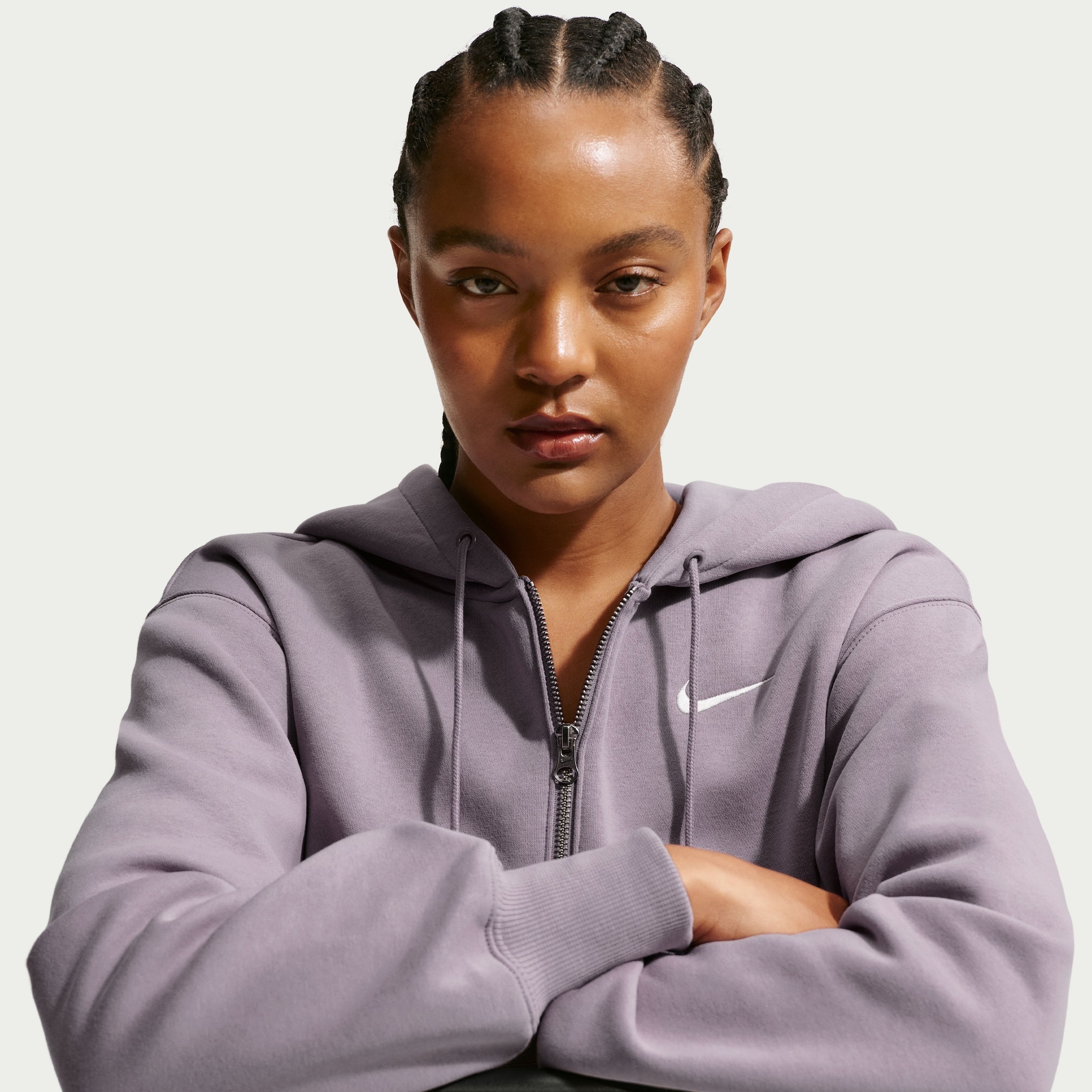 Blusão Cropped Nike Sportswear Phoenix Fleece Feminino - Foto 3