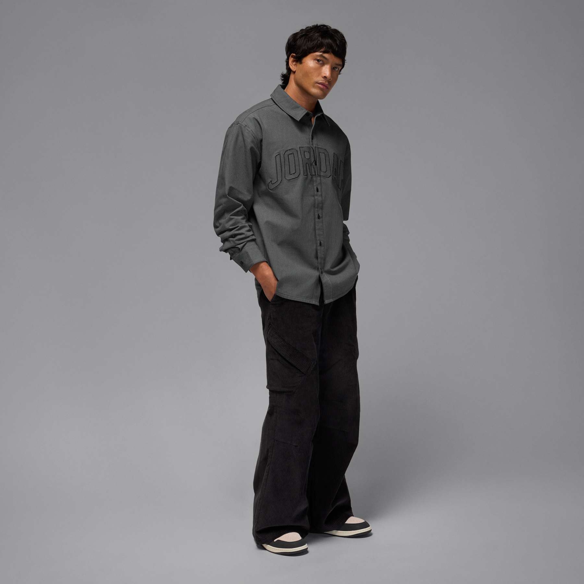 Camisa Jordan Flight Oxford Masculina - Foto 6