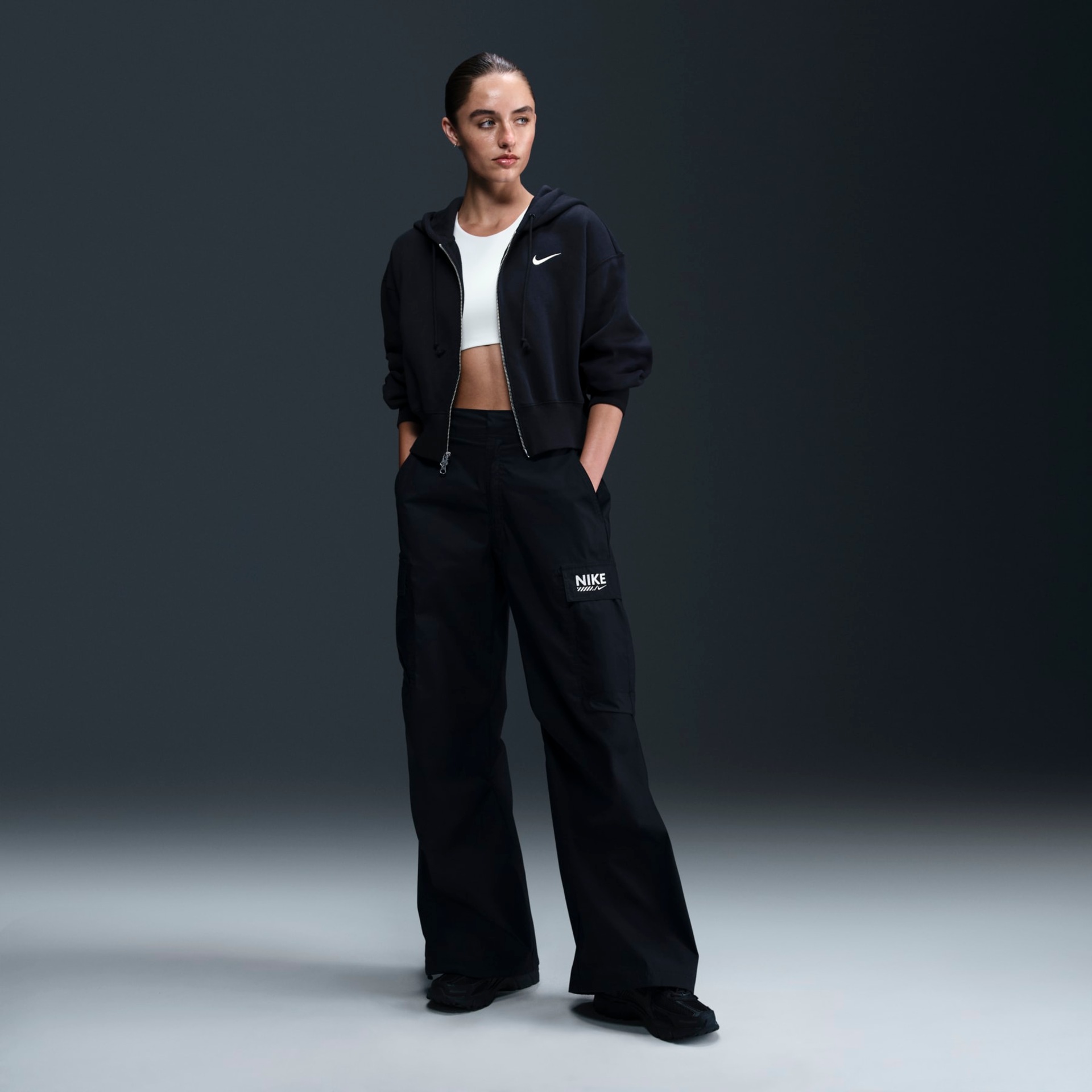 Blusão Nike Sportswear Cropped Phoenix Feminino - Foto 4