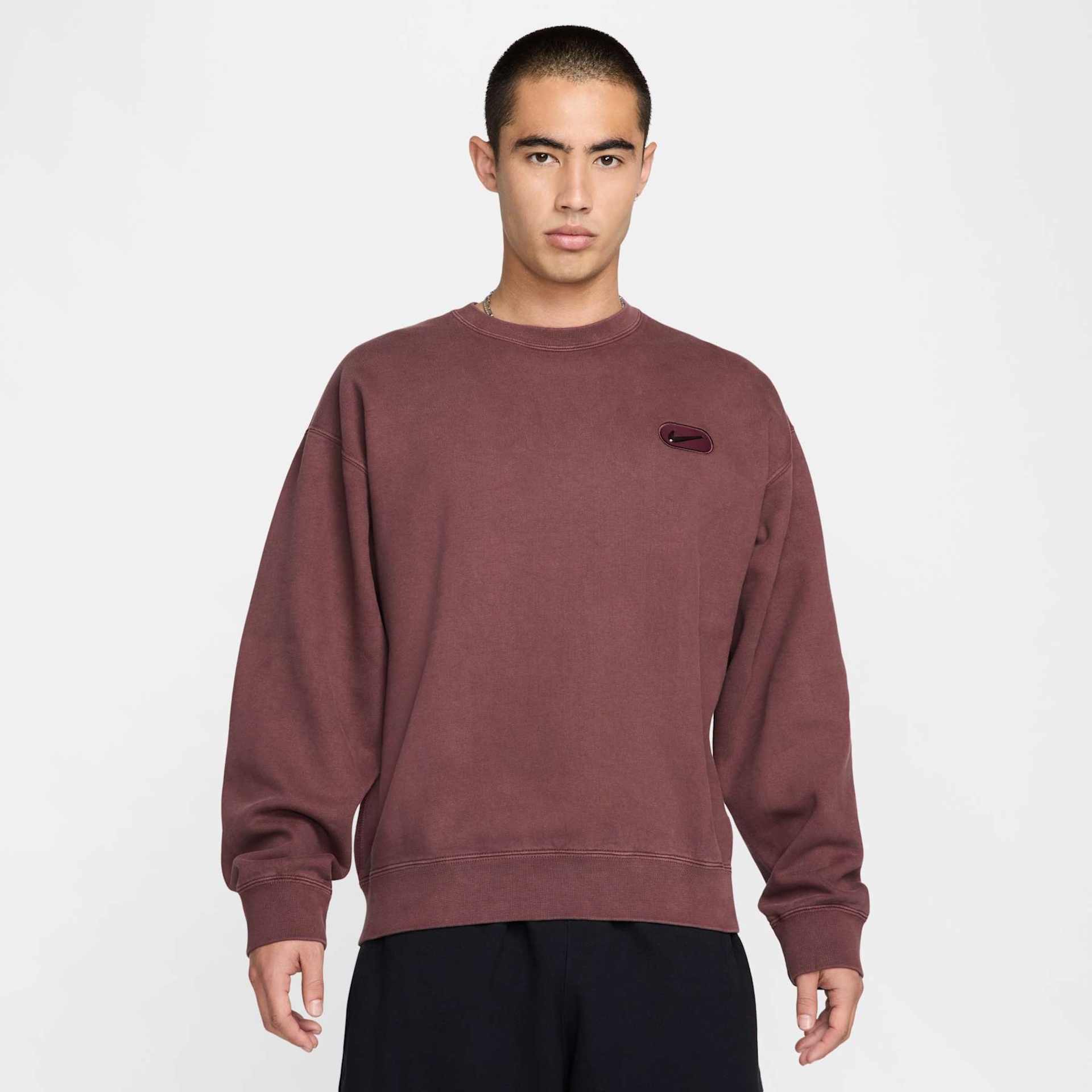 Blusão Nike Swoosh Crew Masculino - Foto 1