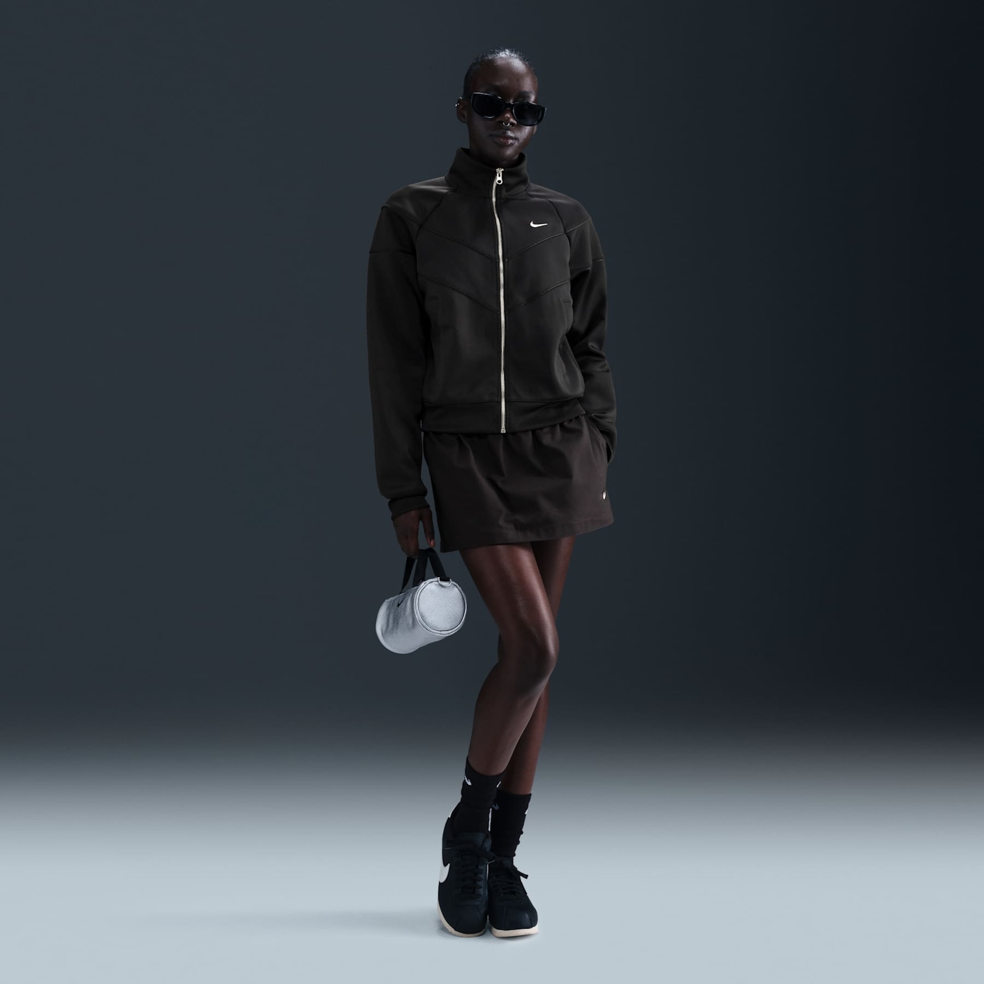 Jaqueta Nike Sportswear Poly Knit Feminina - Foto 4