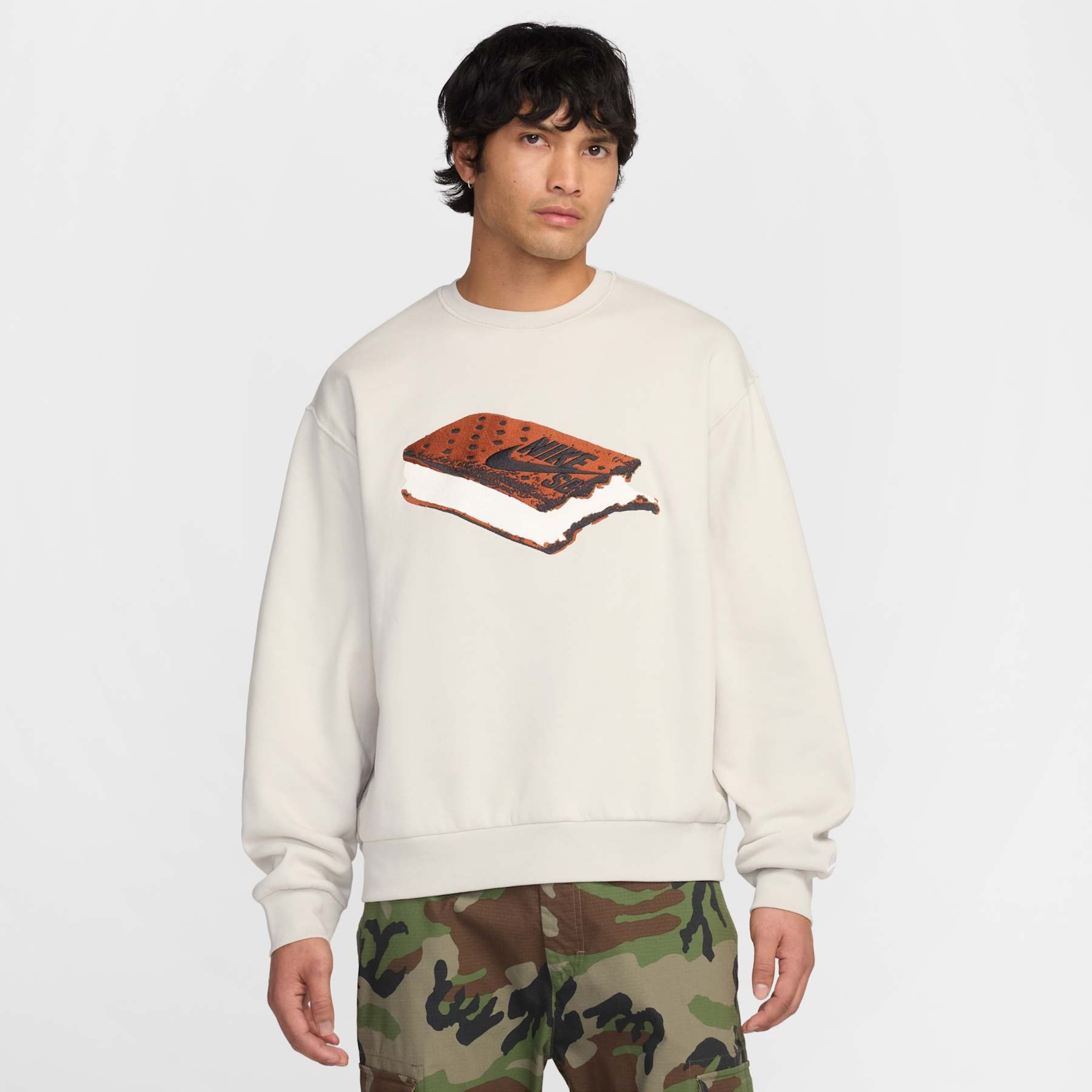 Blusão Nike SB Crew Fleece Masculino - Foto 1
