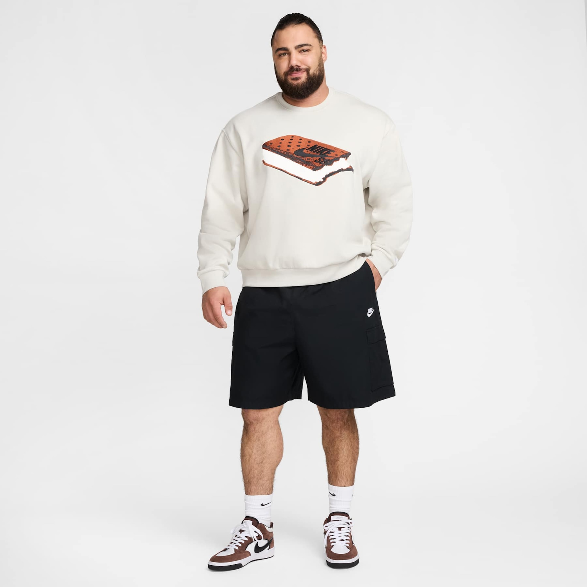 Blusão Nike SB Crew Fleece Masculino - Foto 12