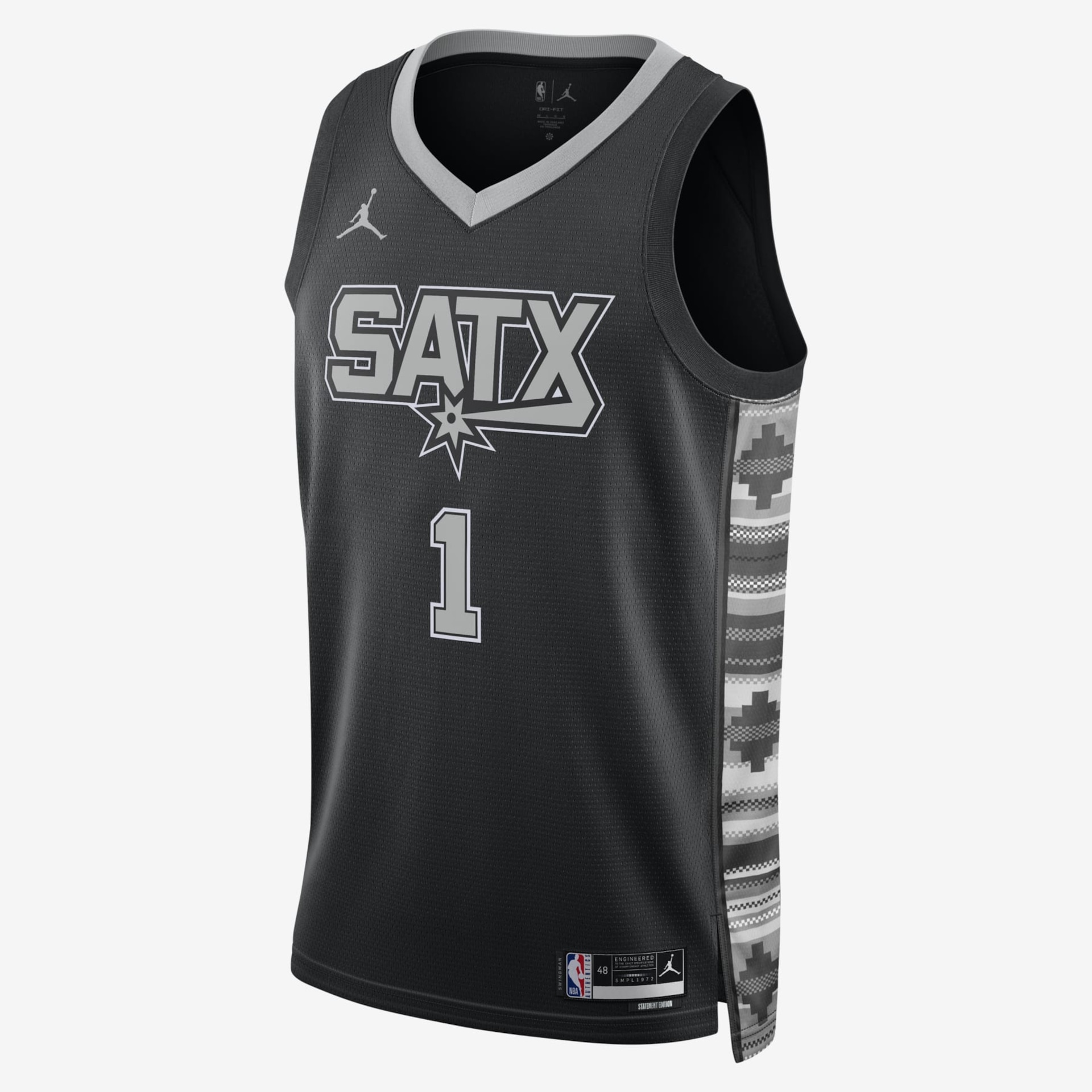 Regata Nike NBA Victor Wembanyama San Antonio Spurs Statement Edition Masculina - Foto 1