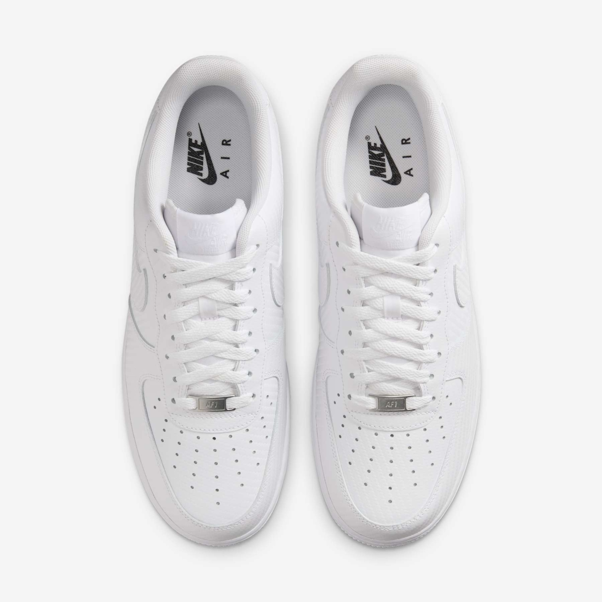 Tênis Nike Air Force 1 '07 Masculino White Carbon Fiber - Foto 4