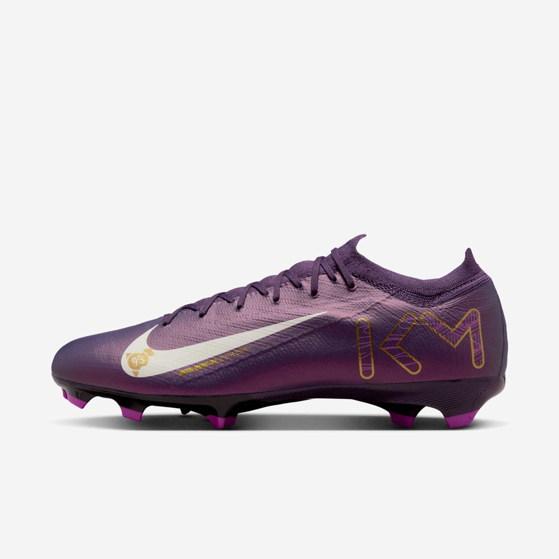 Chuteira Nike Zoom Vapor 16 Pro Kylian Mbappé Campo - Foto 1